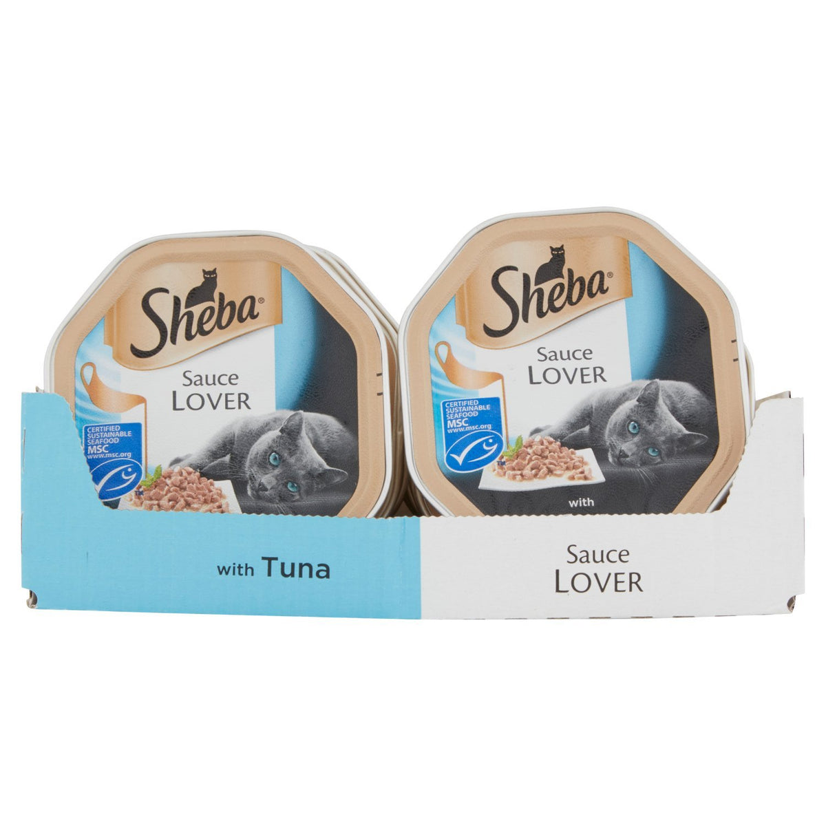 SHEBA Sauce Lover Cat Food Trays Mixed Collection 32 x 85 g