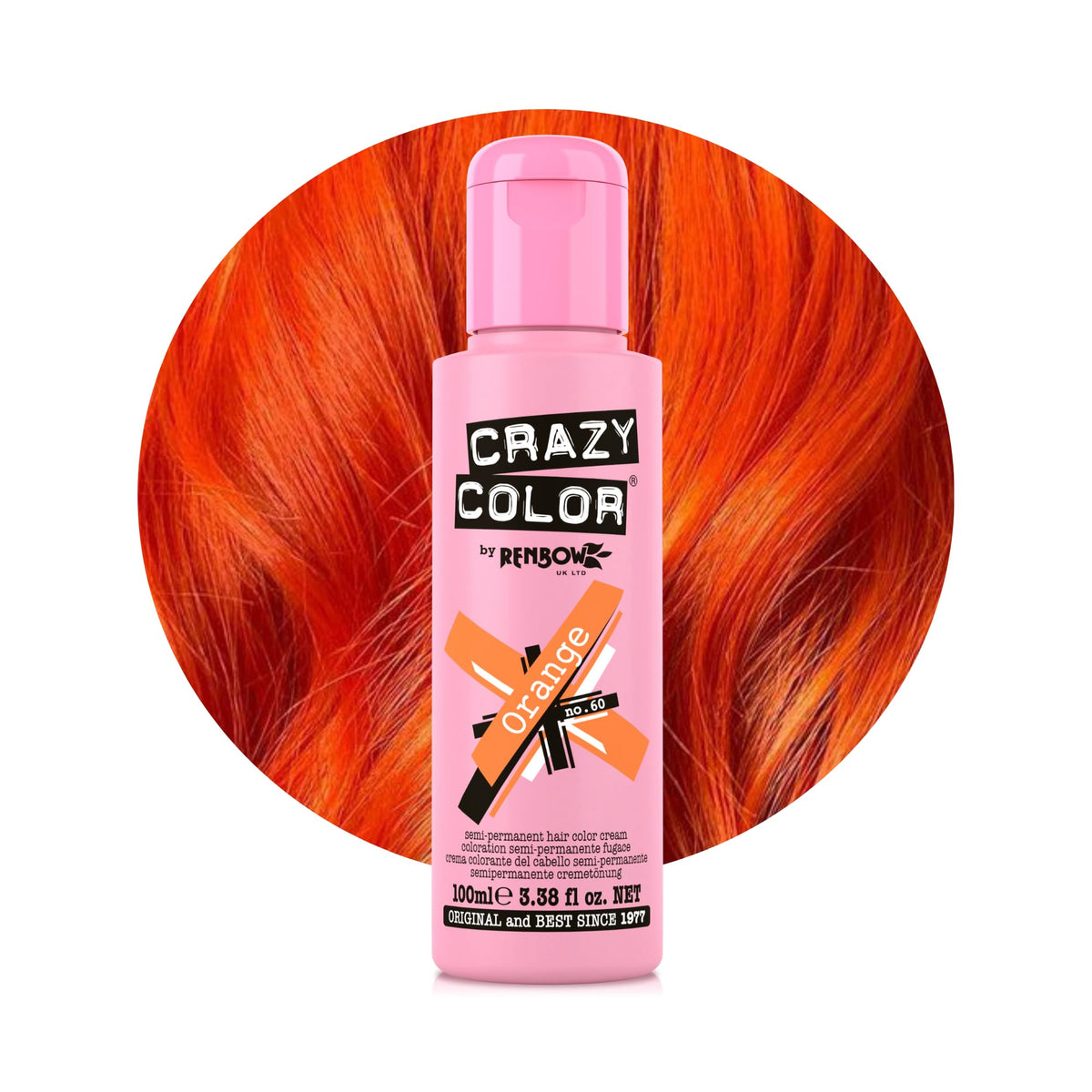 Crazy Color Cyclamen Pink Hair Dye 100ml