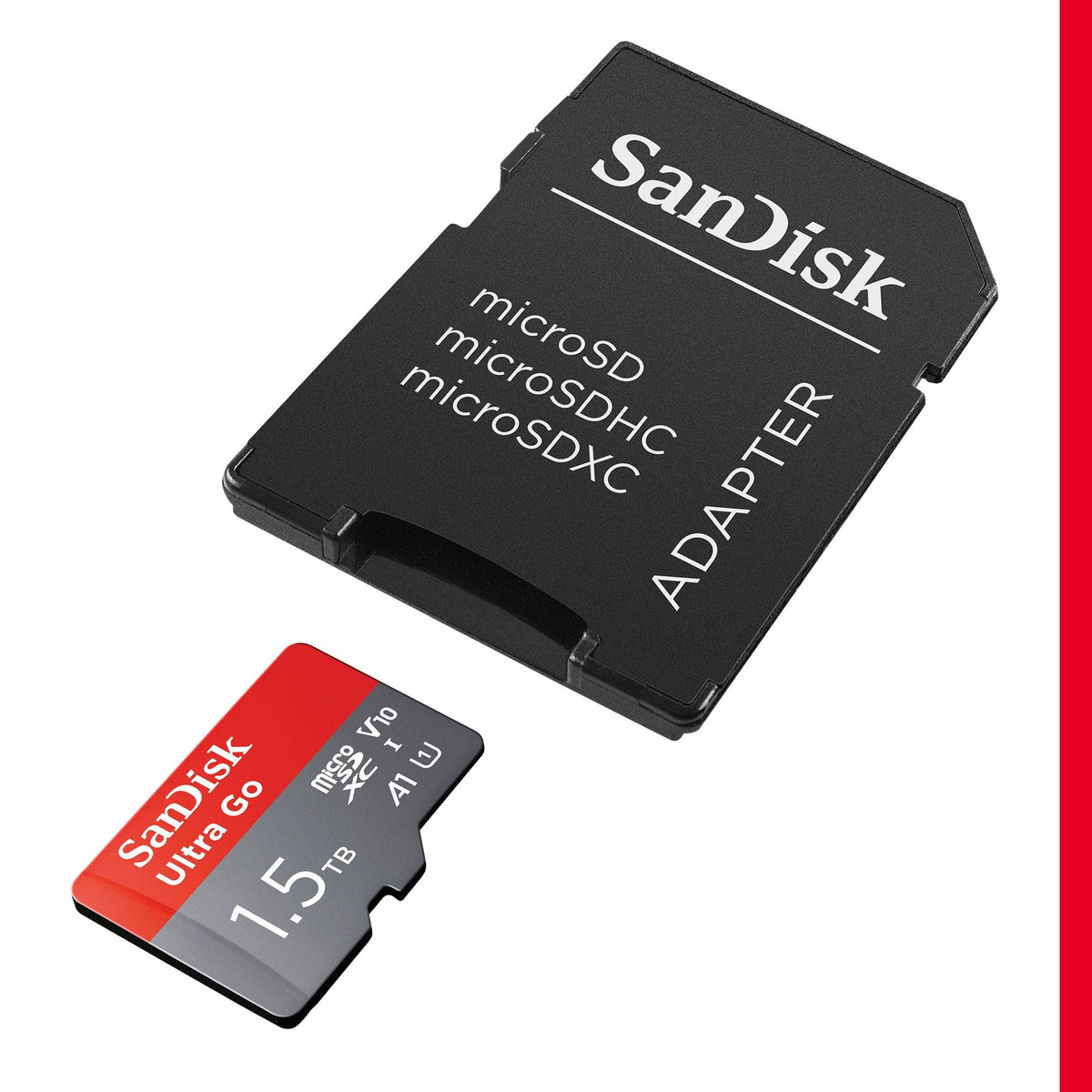 SANDISK Ultra micro SD Card + Adapter 256GB, Up to 150MB/s Read Speeds