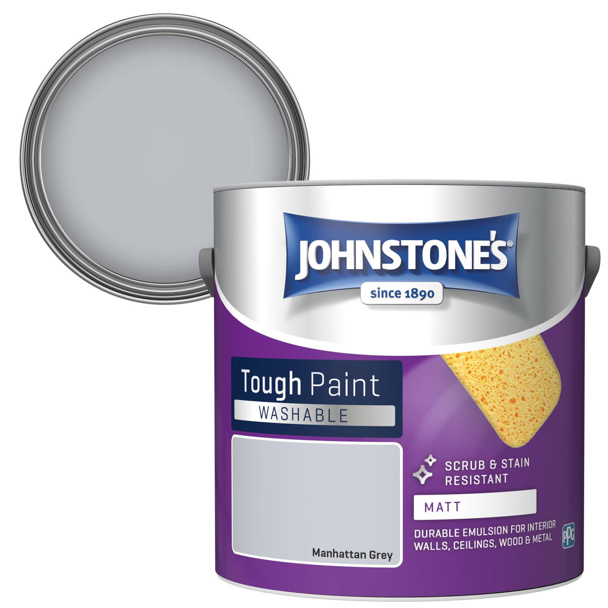 Johnstone's - Washable Matt Wall & Ceiling Paint - Rosebud - 2.5L