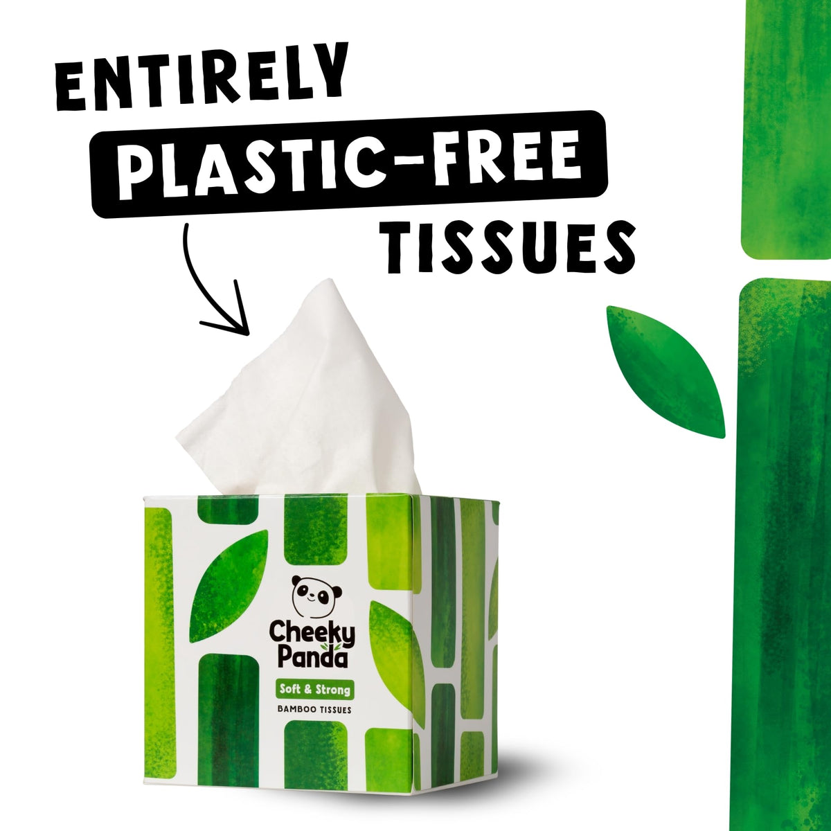 The Cheeky Panda Bamboo Facial Tissues | Sustainable and Silky Soft | Plastic Free