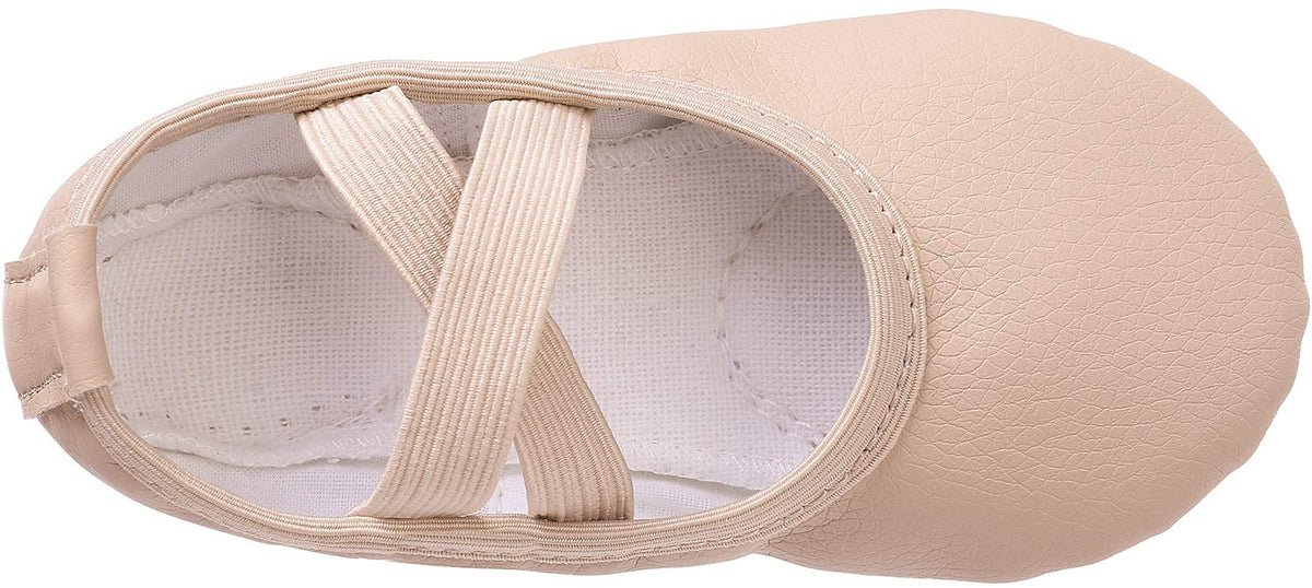 Ballet Shoes Leather Ballet Flats Split Sole Dance Slippers for Girls Toddlers Women