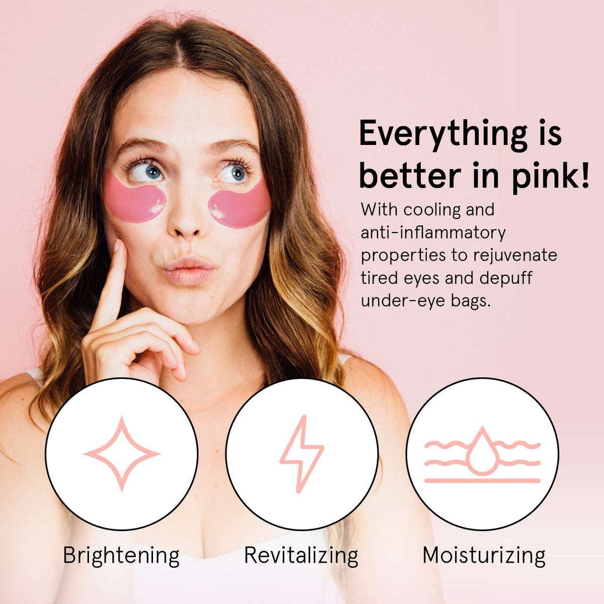 grace & stella Award Winning Under Eye Patches for Dark Circles - Illuminating Under Eye Masks for Puffy Eyes - Undereye Gel Patches with Niacinamide - Vegan - Gifts for Sisters (6 Pairs, Blue)
