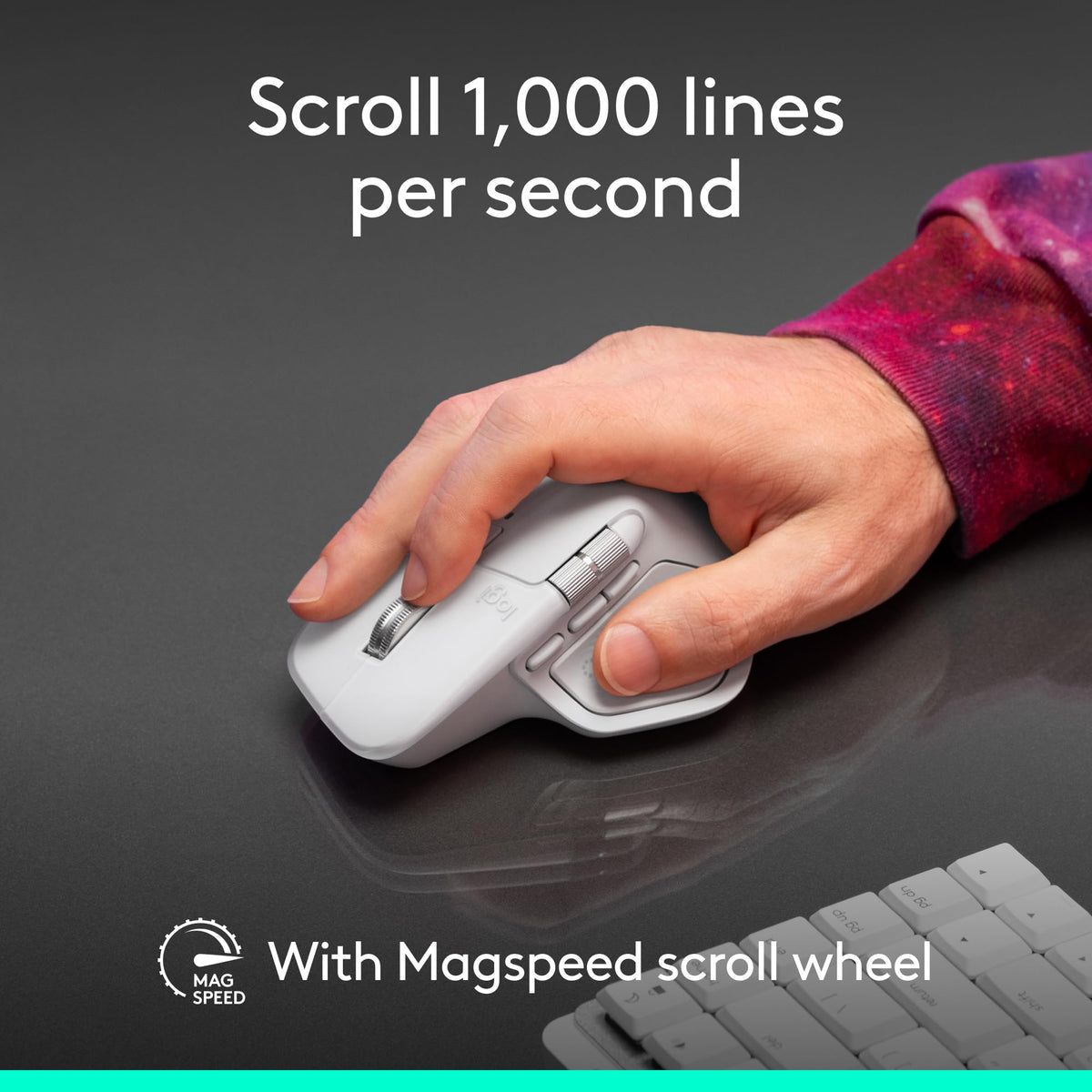 Logitech MX Master 4, Ergonomic Wireless Mouse