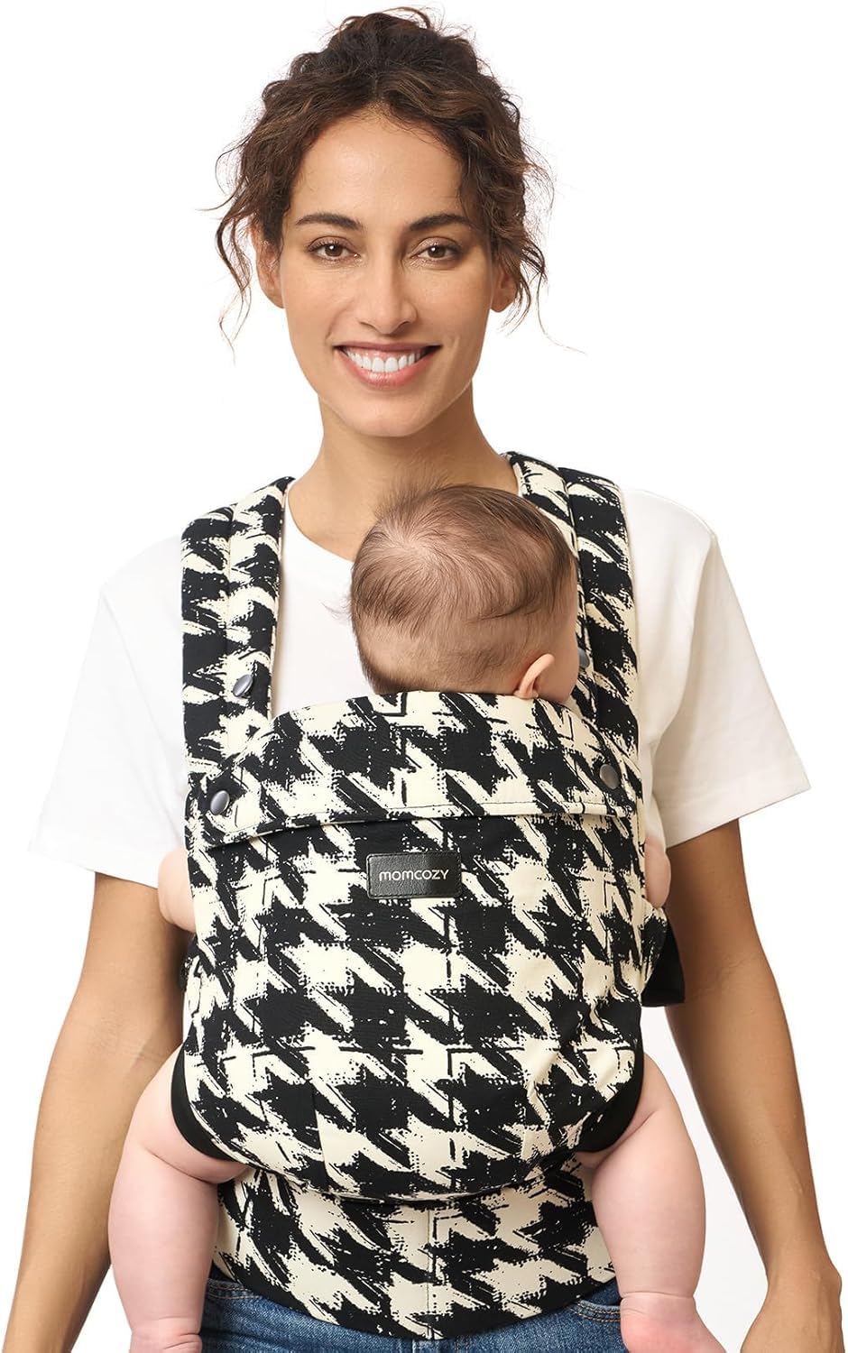 Momcozy Baby Carrier for 3-24M/3.2-20kg, Waist 64-127cm, Cotton Khaki