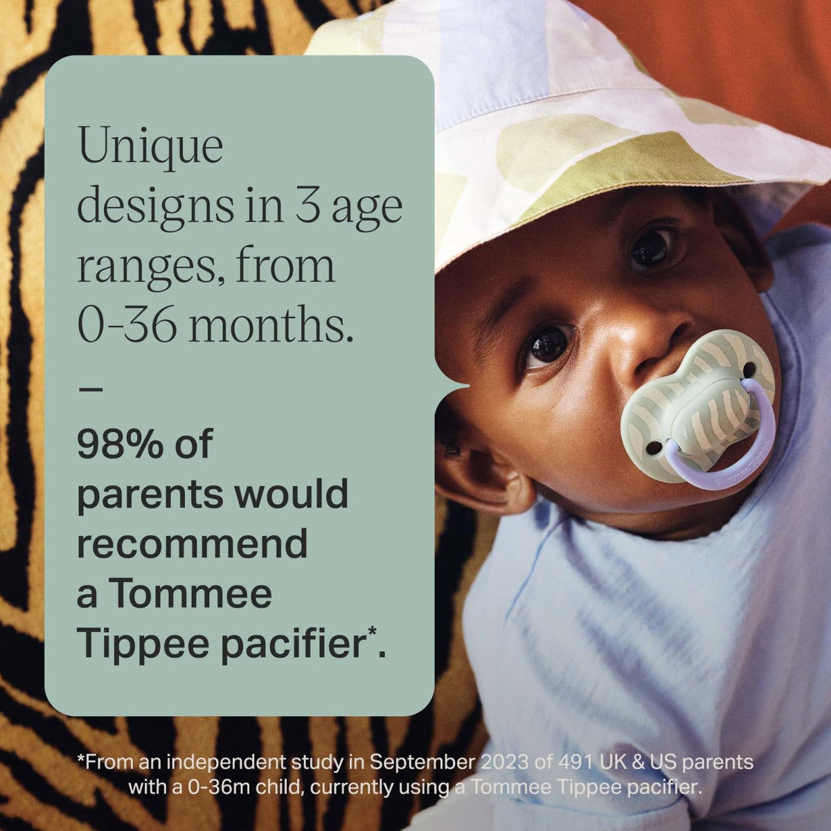 Tommee Tippee Ultimate Fit Orthodontic Dummy 6-18m Silicone Pack of 4