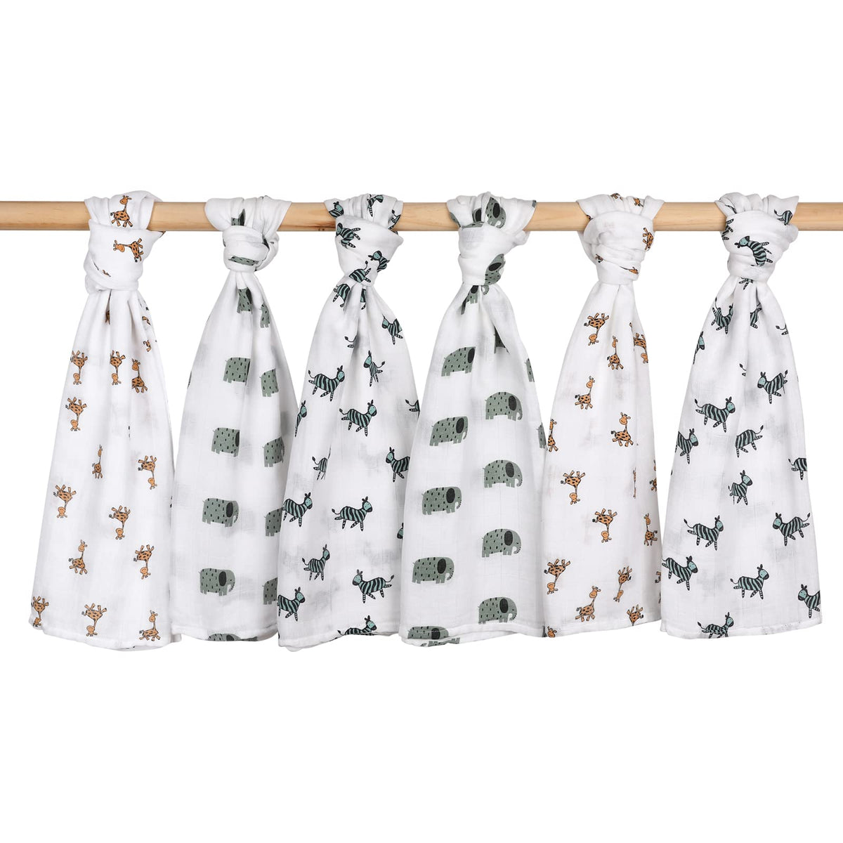 GLLQUEN BABY Muslin Squares Cloth for Baby 6pack 70cm x 70cm