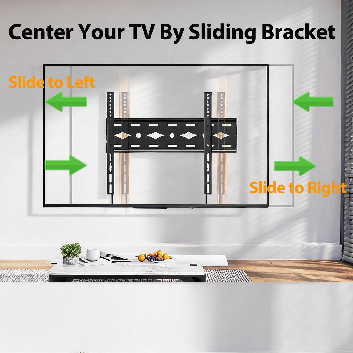 TV Wall Bracket Tilt for 14-42" LED/LCD/OLED Flat&Curved TVs Monitor, Support 25kg with Max VESA 200x200mm Spirit Level Included, Television Wall Mount Fit 32 38 40 inch Universal TV Bracket
