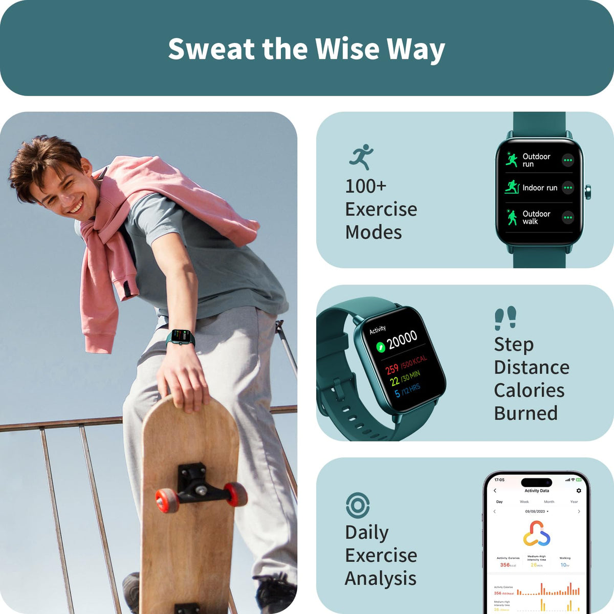 Smart Watch for Women, Answer/Make Calls, Alexa Built-in, [1.8"HD Screen] Smart Watches for Women iPhone/Samsung/Android, Fitness Watch with Heart Rate Sleep SpO2 Monitor,IP68 Waterproof, 100+ Sports