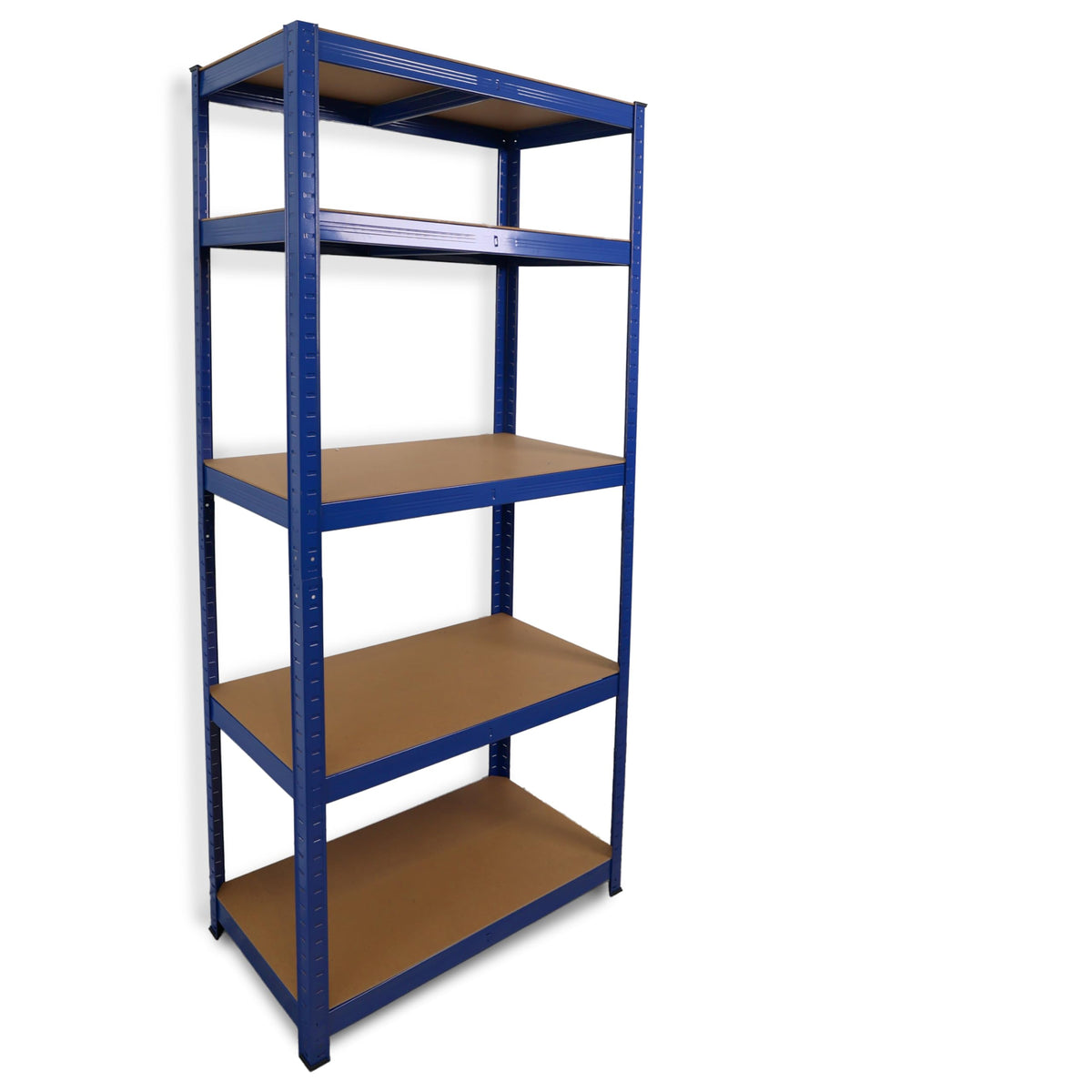 DIVCHI 5 Tier Storage Rack Heavy Duty Shelving Aluminium Garage Shelves Shed Storage Racking Shelf For Warehouse Workshop & Office (Black, Pack of 1) Up to Maximum 175 kg Per Shelf