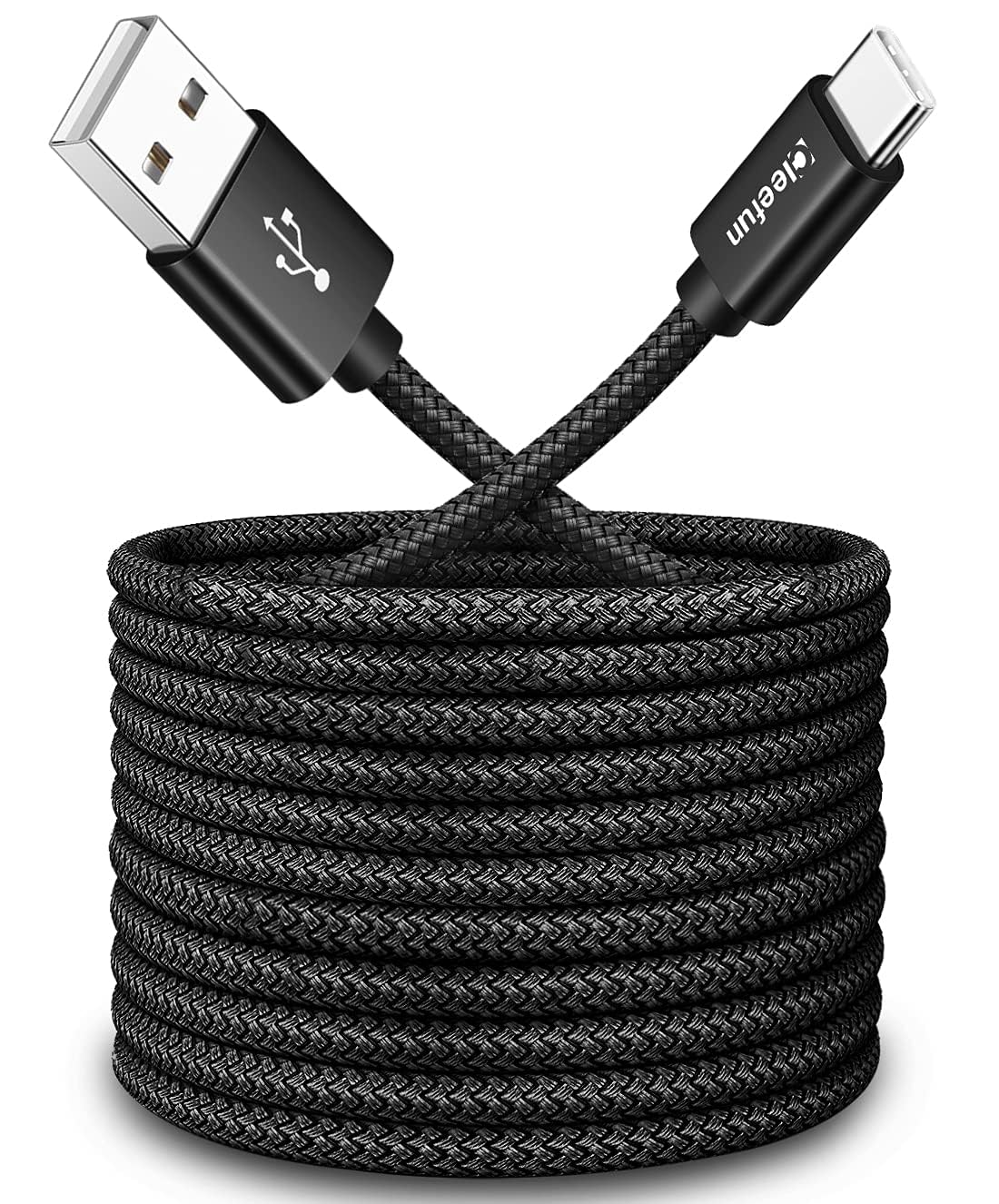 CLEEFUN 3M USB C Cable (2-Pack), Long PS5 Controller Charger Fast Charging