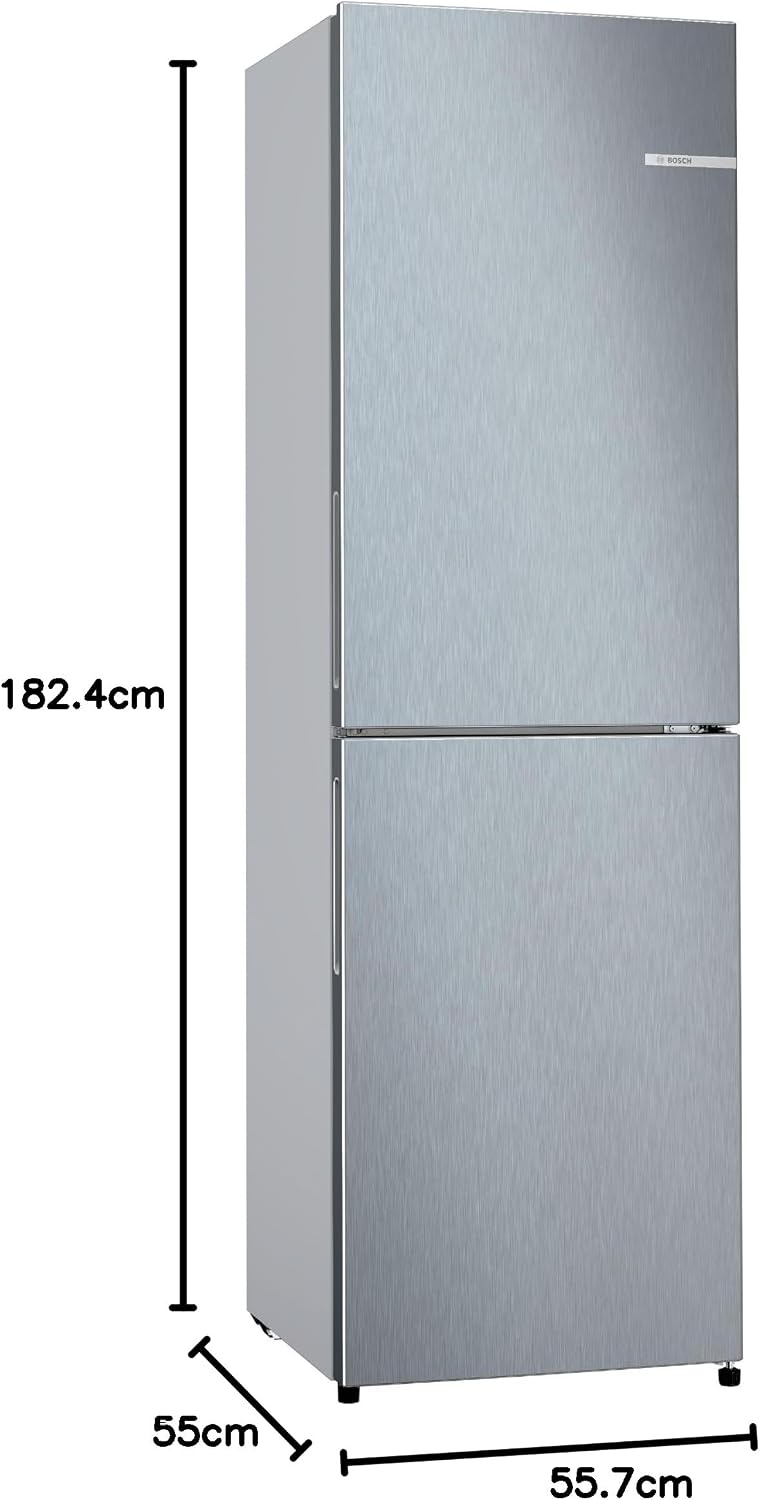 Bosch Series 2 KGN27NLEAG Fridge Freezer, NoFrost, Stainless Steel