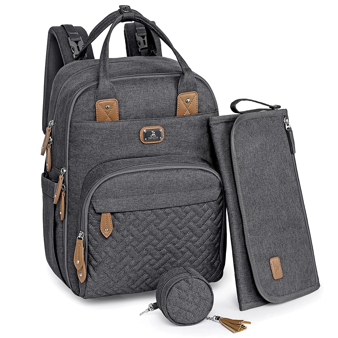 Dikaslon Baby Changing Bags Backpack, Large Baby Bag, 19 Pockets, Outdoors