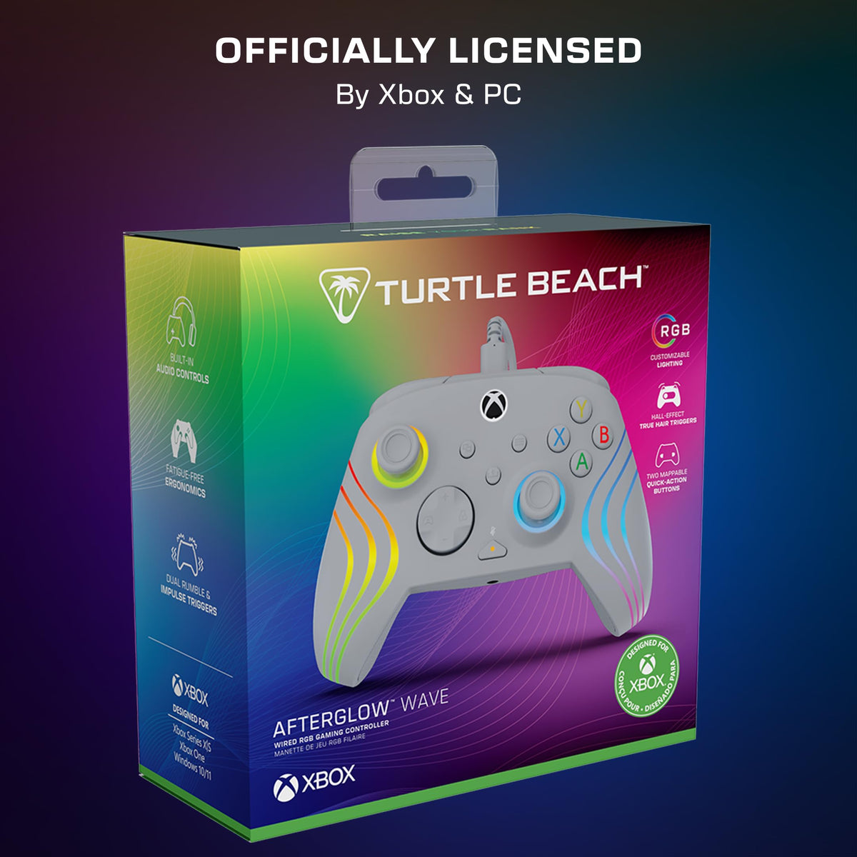 Turtle Beach Afterglow Wave Wired RGB Gaming Controller for XBOX & PC