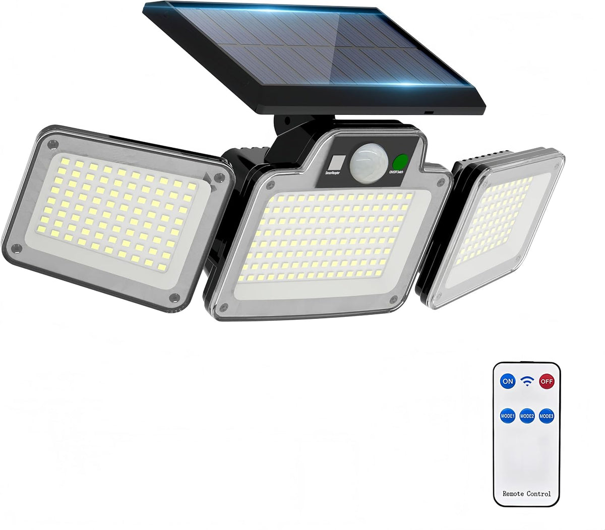 JumJam Solar Flood Lights, Security Lights Outdoor Motion Sensor for Garden