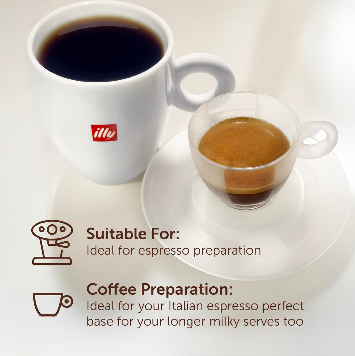 illy Classico Ground Coffee for Espresso, Moka Pot, Cafetiere 250g