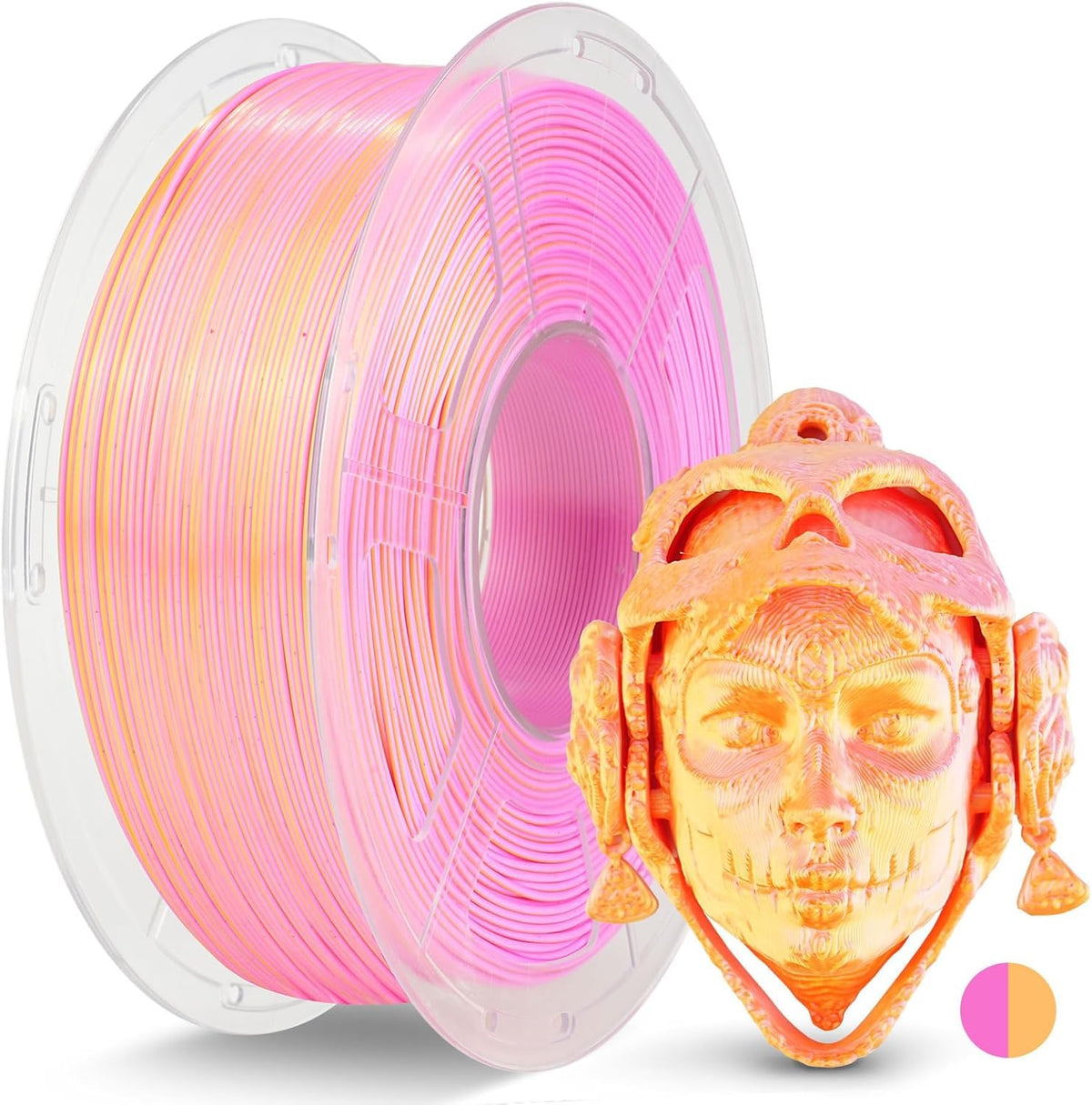 JAYO PLA+ 3D Printing Filament 1.75 mm, 1.1KG (2.4lbs) Spool Black