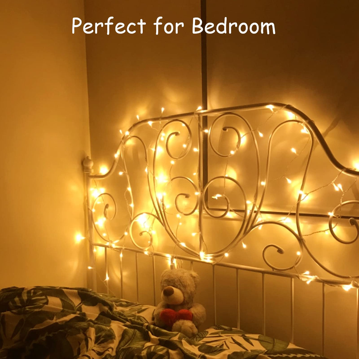 cshare LED Fairy Lights, 5M/16.4Ft 50LEDs with Timer (6 Hours ON | 18 Hours Off) is Battery Operated for Room,Patio,Halloween,Christmas,Indoor/Outdoor Decoration| Cool White
