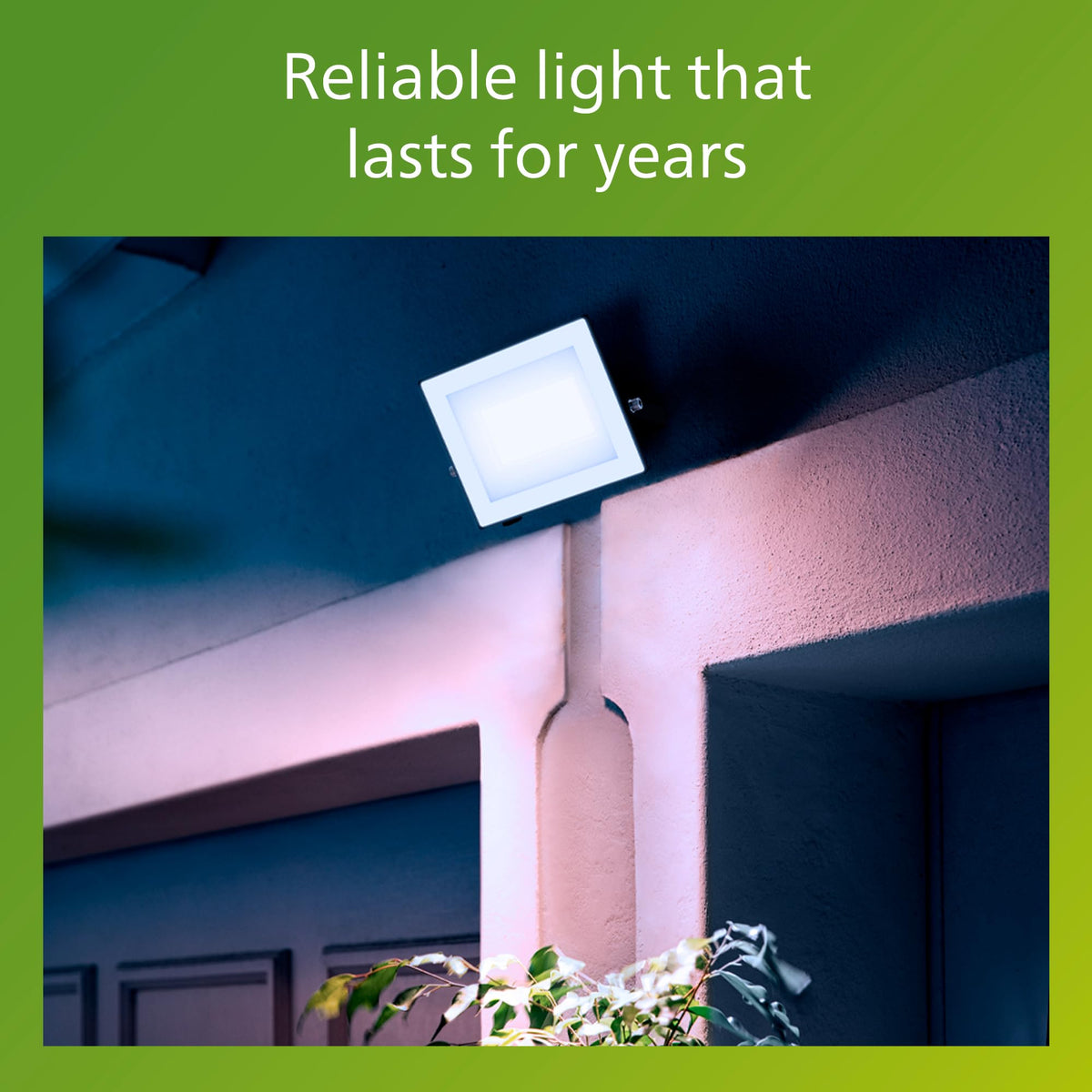 Philips Lois Outdoor Floodlight, White, 10 W