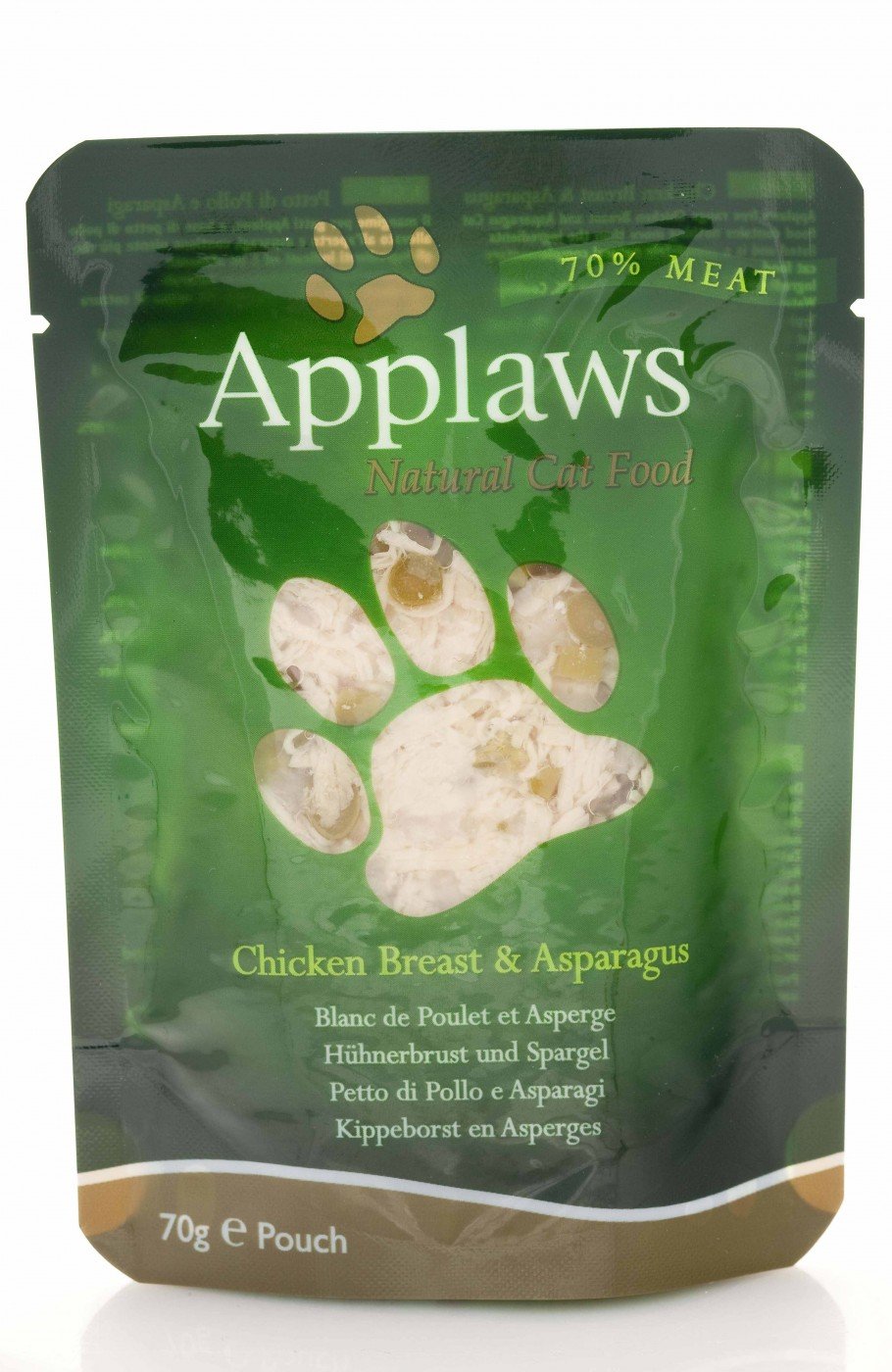 Applaws Natural Wet Cat Food, Multipack Fish Selection in Broth 70 g Tin (Pack of 12)