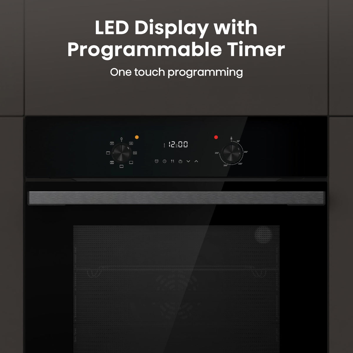 Hisense BI62020ABGUK - Built-in 60L Electric Single Oven - Black - 530x595x595 mm (DxWxH) - A Rated, Extra Large