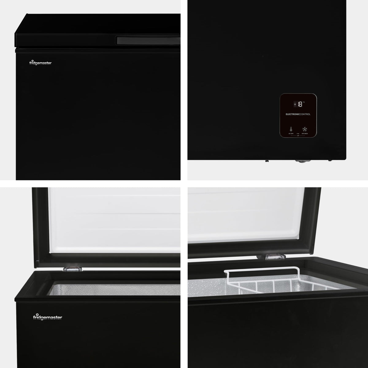 Fridgemaster White Chest Freezer, 97L Capacity, MCF100E， Freestanding, Mechanical Control, Winter Guard (-15°C), Low Noise 38dB, Basket Storage 858 (H) x 578 (W) x 444 (D) mm