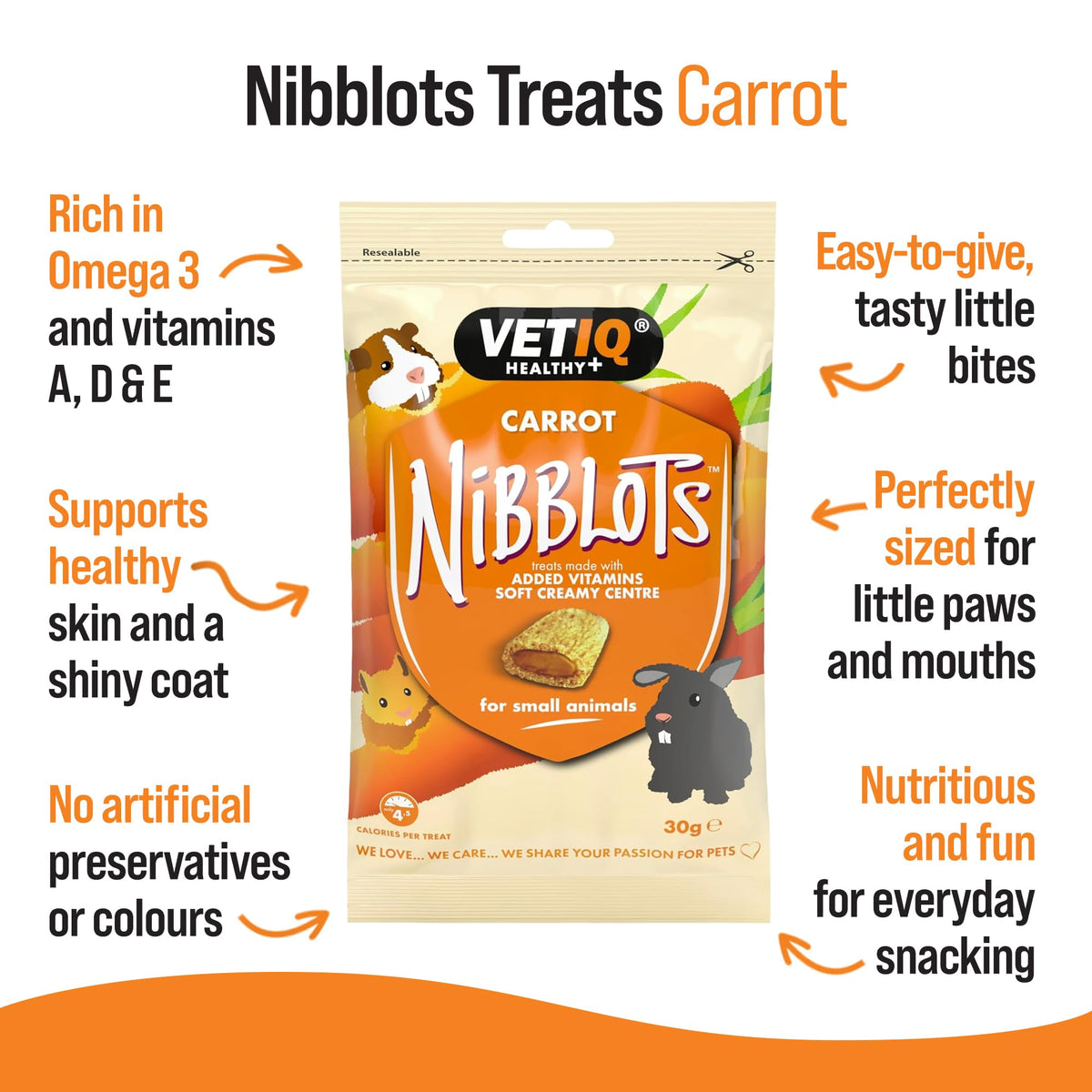 VETIQ Healthy Bites Small Animal Variety Treats (72 Servings)