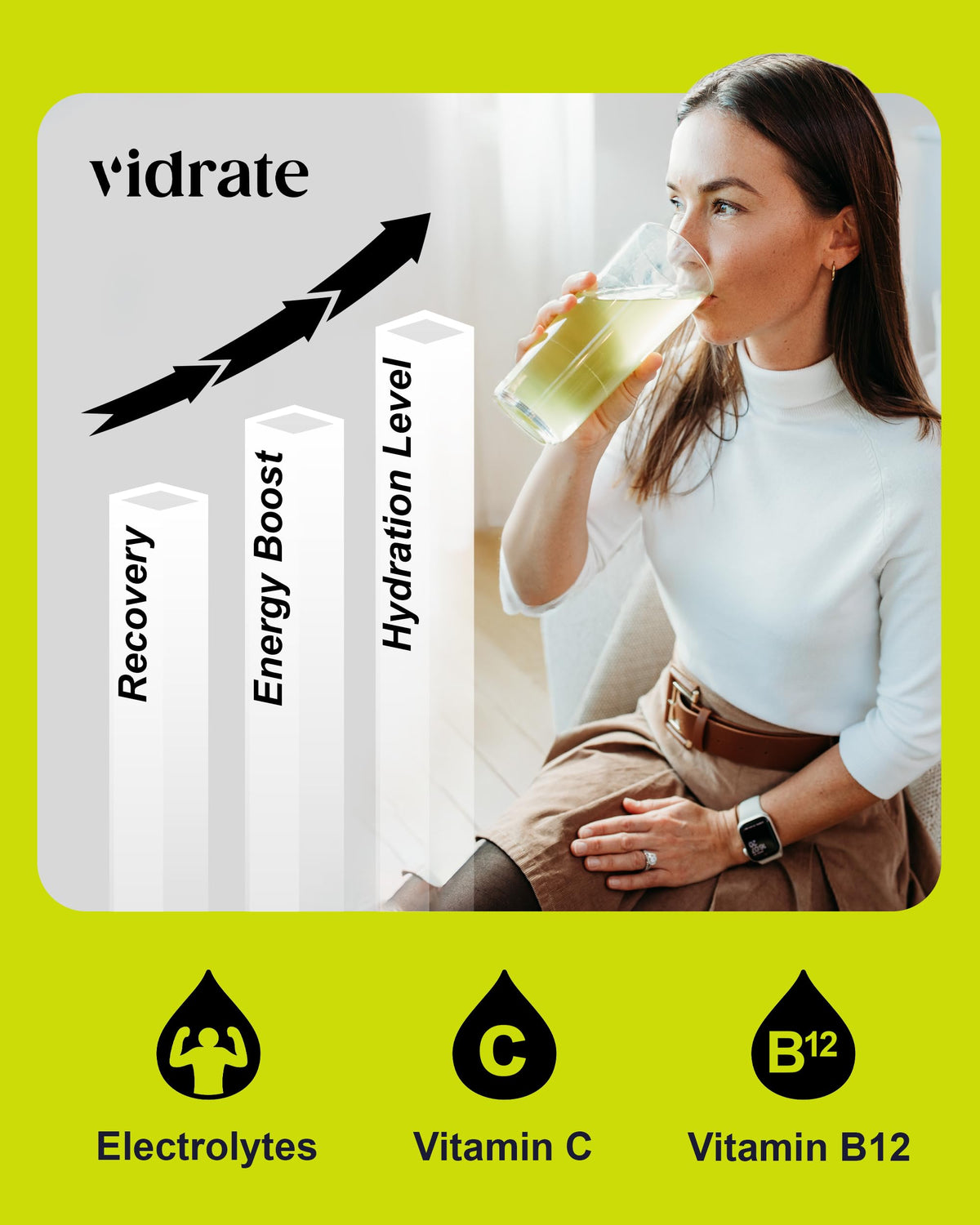 Vidrate Electrolytes Powder, Mixed Berry Variety Pack, 30 Sachets