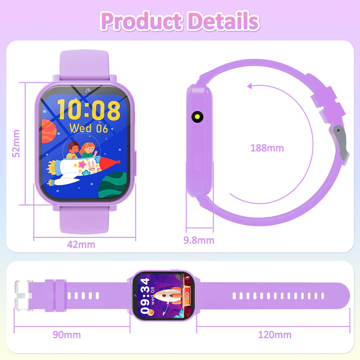 Kids Smart Watch for Boys Girls, Smart Watch for Kids Fitness Watch