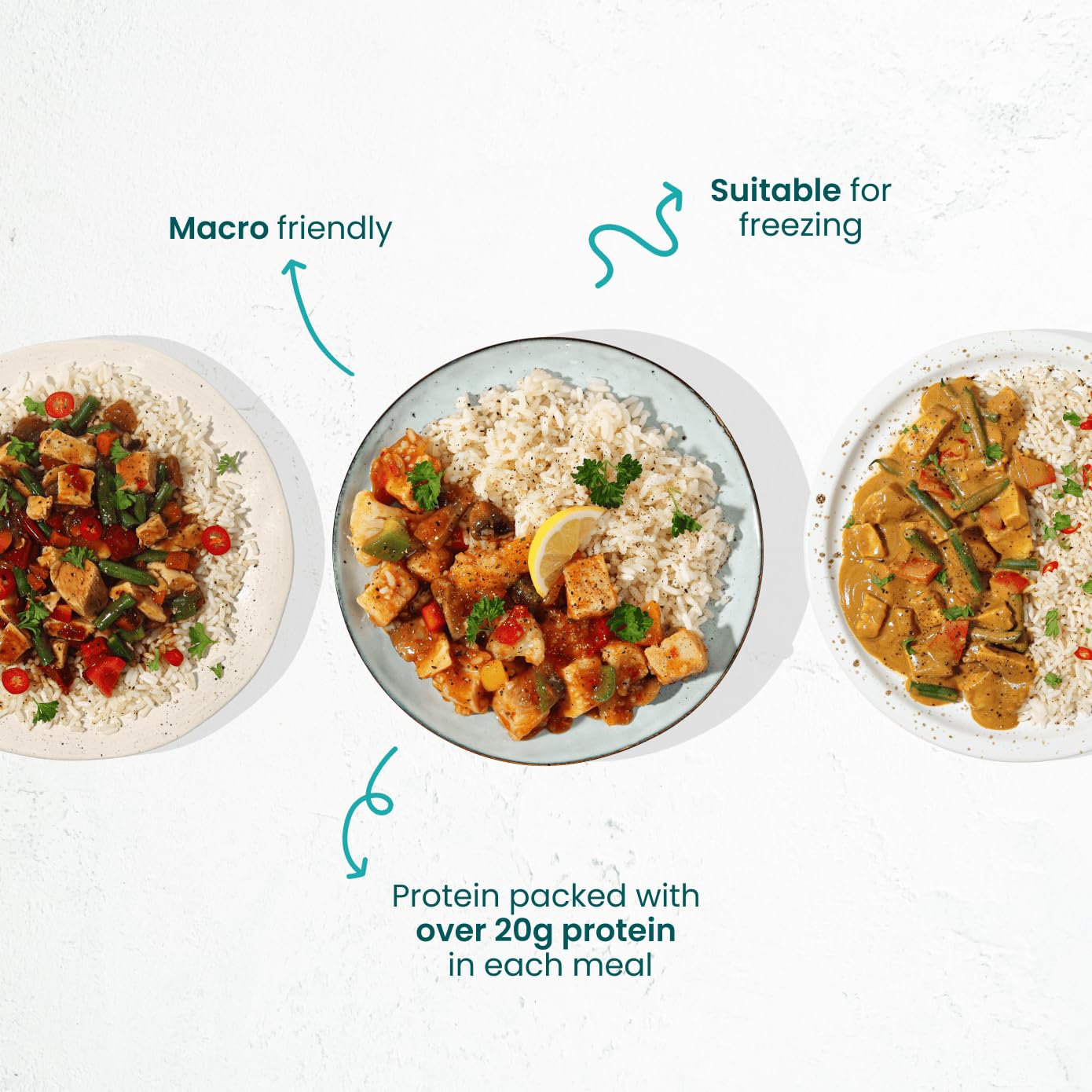 MuscleFood High Protein, Calorie Controlled Ready Meal Bundle | Freezer-Freindly | Delivered Chilled | (7 meals)
