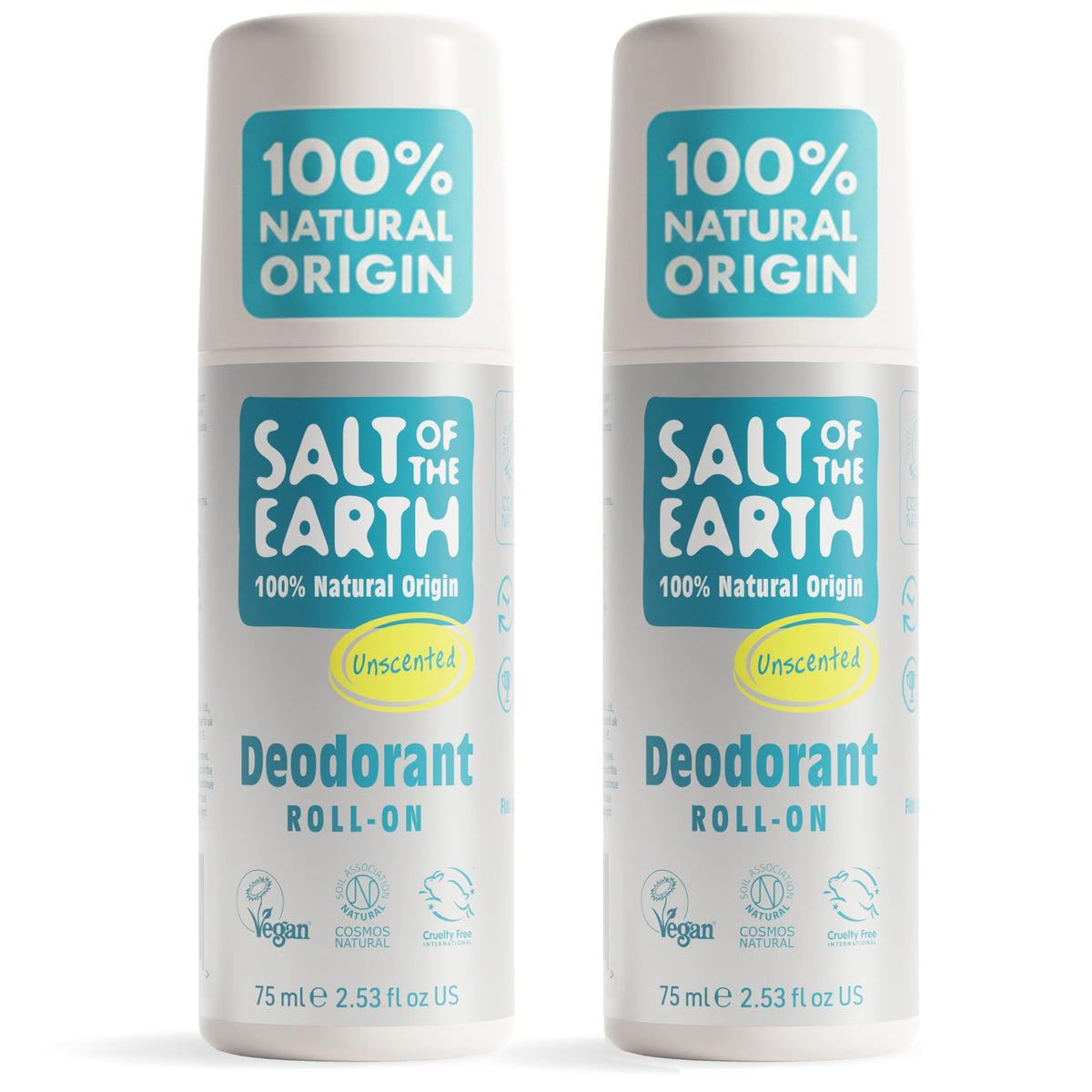Salt of the Earth Natural Deodorant Roll On - Lavender & Vanilla - 75ml