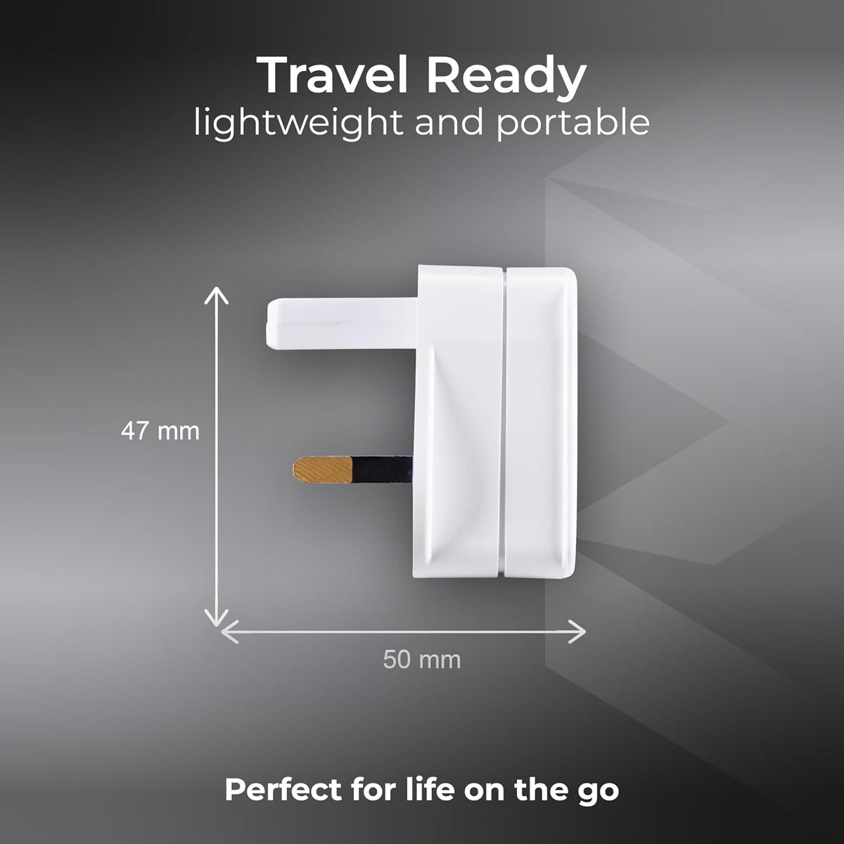 Masterplug Shavingadaptor_01 Electric Shaver Adaptor, 50 x 48 x 46 mm, White