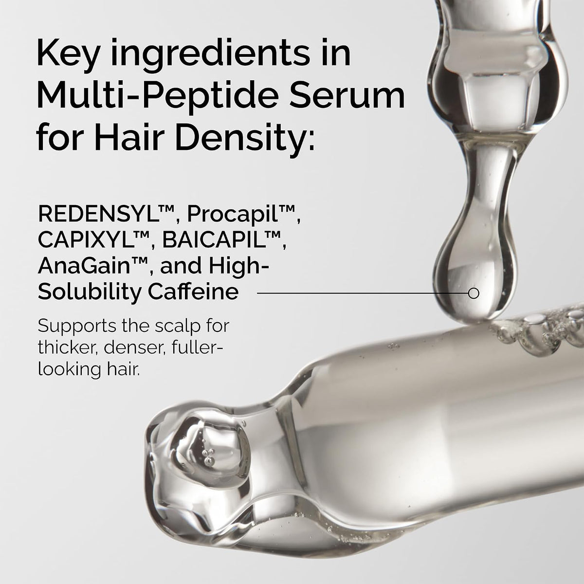 The Ordinary Multi-Peptide Serum for Hair Density and Scalp Support, Peptide-Powered Formula for Thicker, Fuller Looking Hair, 60ml