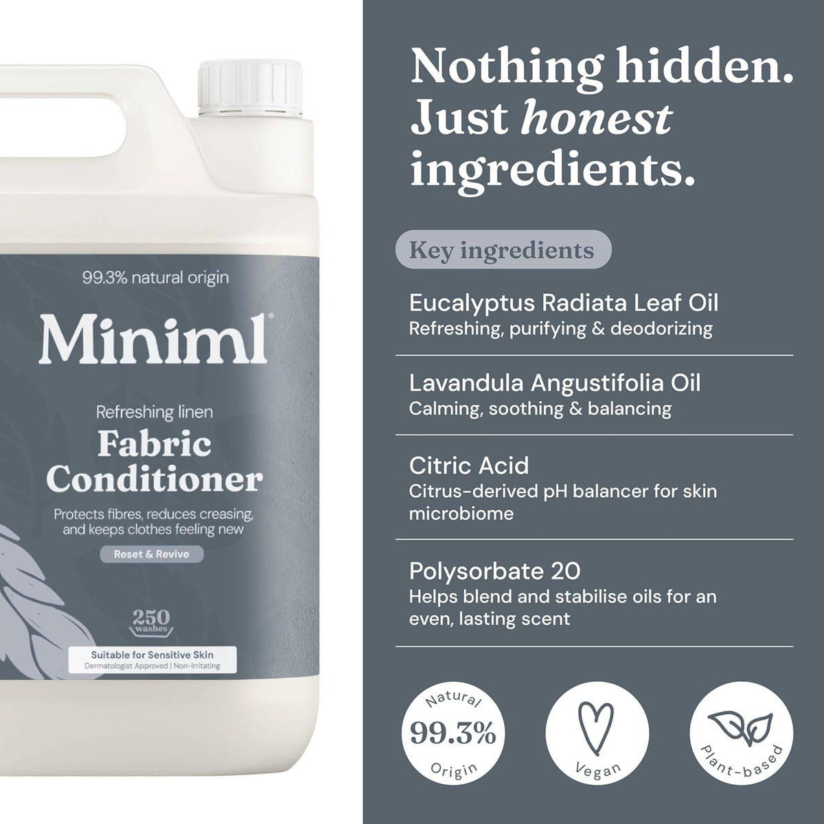 Miniml Eco Fabric Softener & Conditioner 5L Refill – Fresh Linen