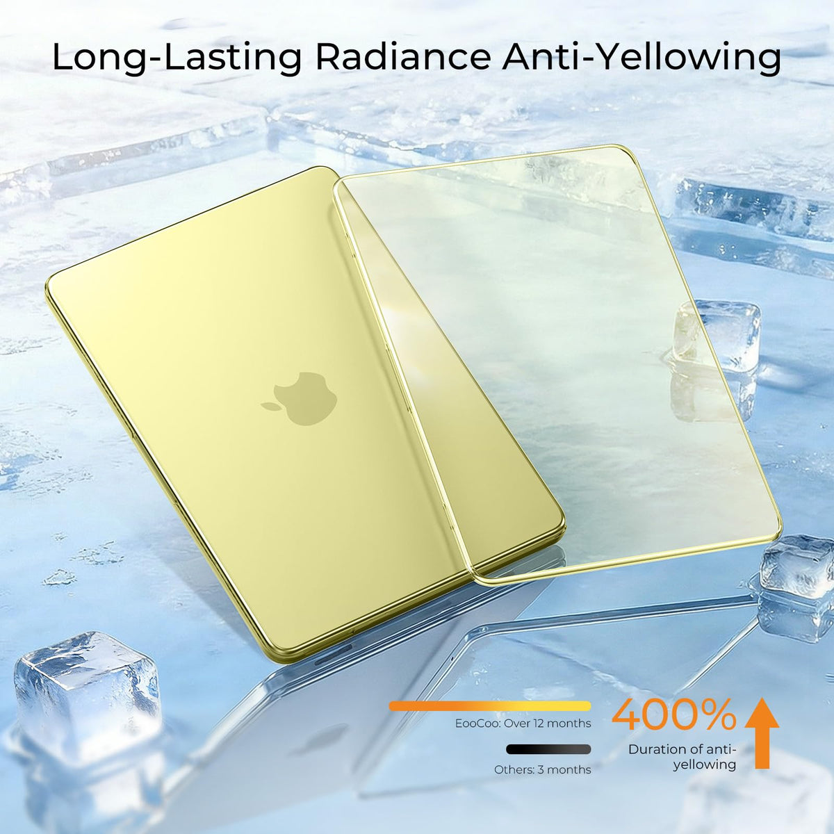 EooCoo for MacBook Neo Case 13 inch 2026 A3404 A18-Pro Crystal Clear