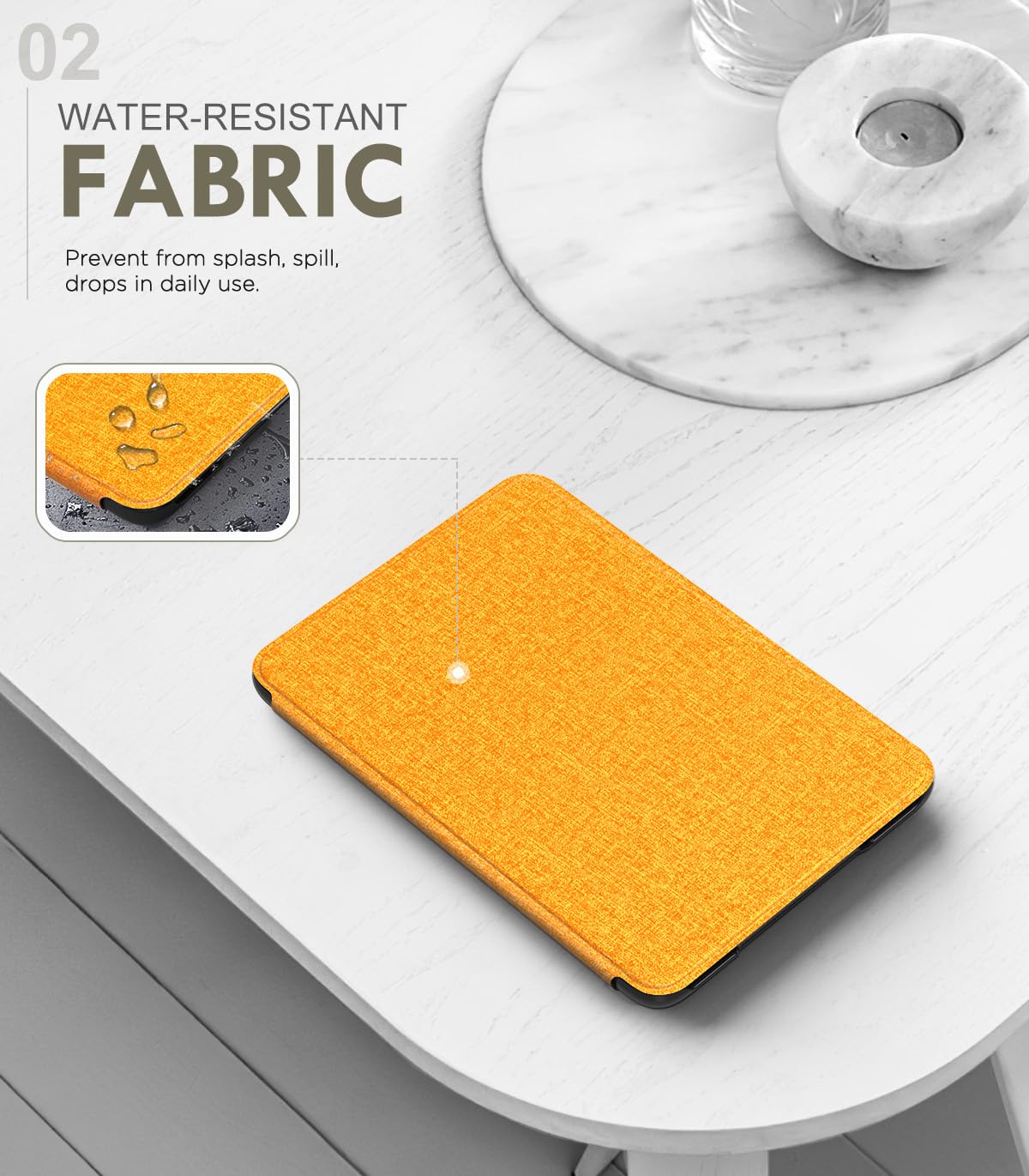 MoKo Case for 6" Amazon Kindle Basic 11th Gen 2024/2022, Matcha