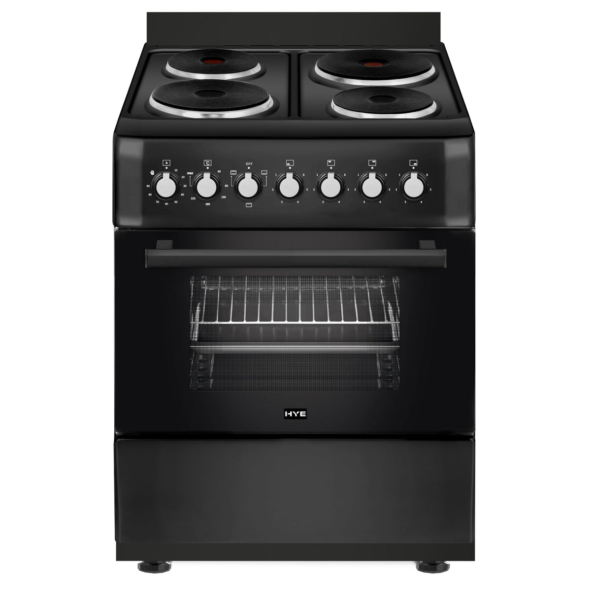 HYE 60cm Freestanding Cooker - Electric Cooker with Kitchen Stove, White