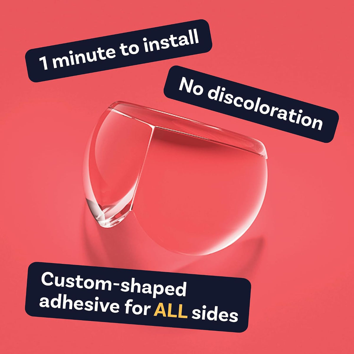 Corner Protector for Baby, Protectors Guards - Furniture Corner Guard & Edge Safety Bumpers - Baby Proof Bumper & Cushion to Cover Sharp Furniture & Table Edges - Clear and Transparent - (24 Pack)