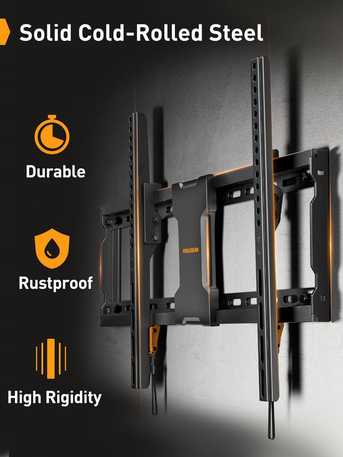 Perlegear Tilt TV Wall Bracket for 26-60 inch TVs up to 52kg