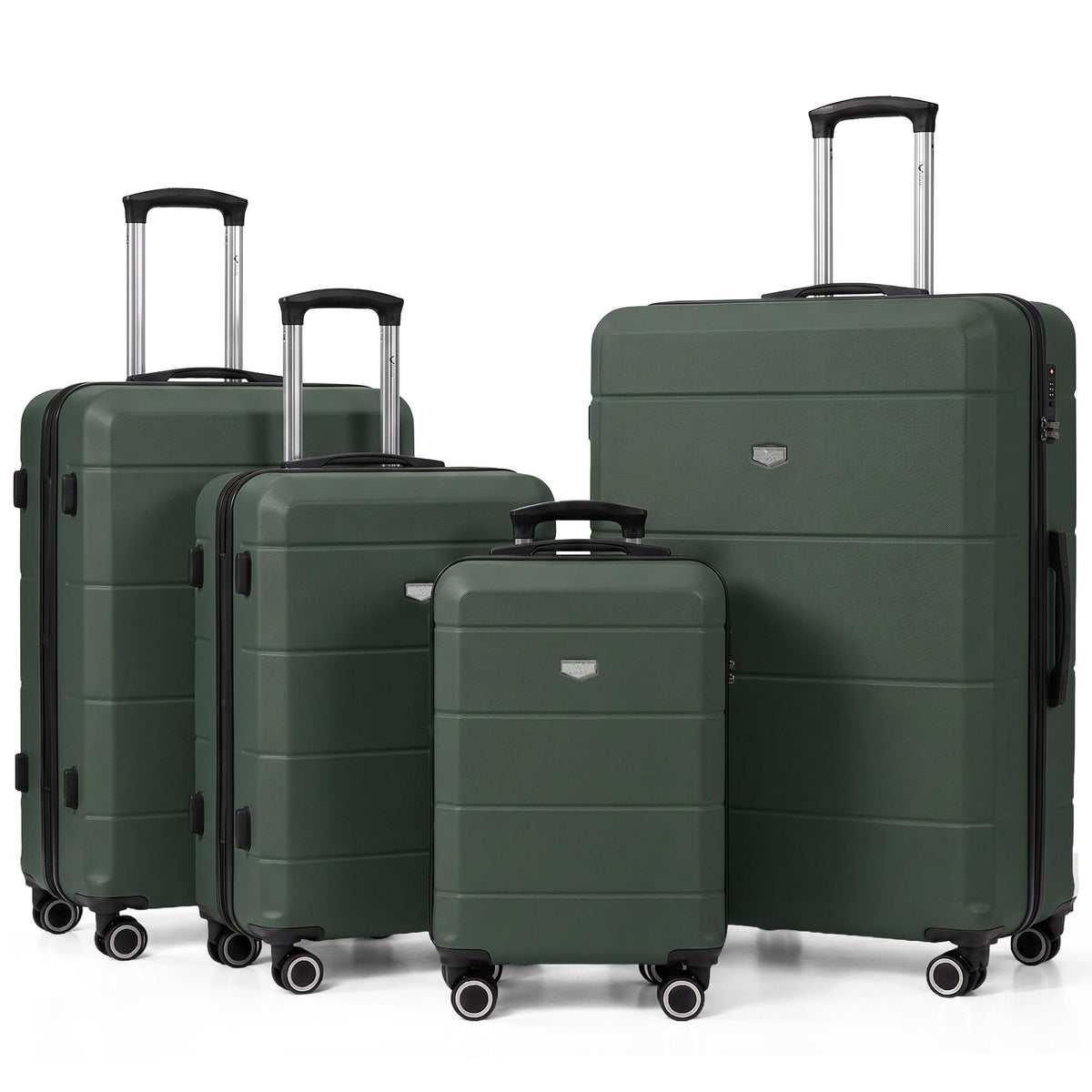 LUGG Jetset 40cm Suitcase 40x30x20cm, Ryanair Compatible Underseat Size, Hard Shell ABS, Spinner with Removable Wheels, Lightweight Travel Luggage, 1 Year Warranty
