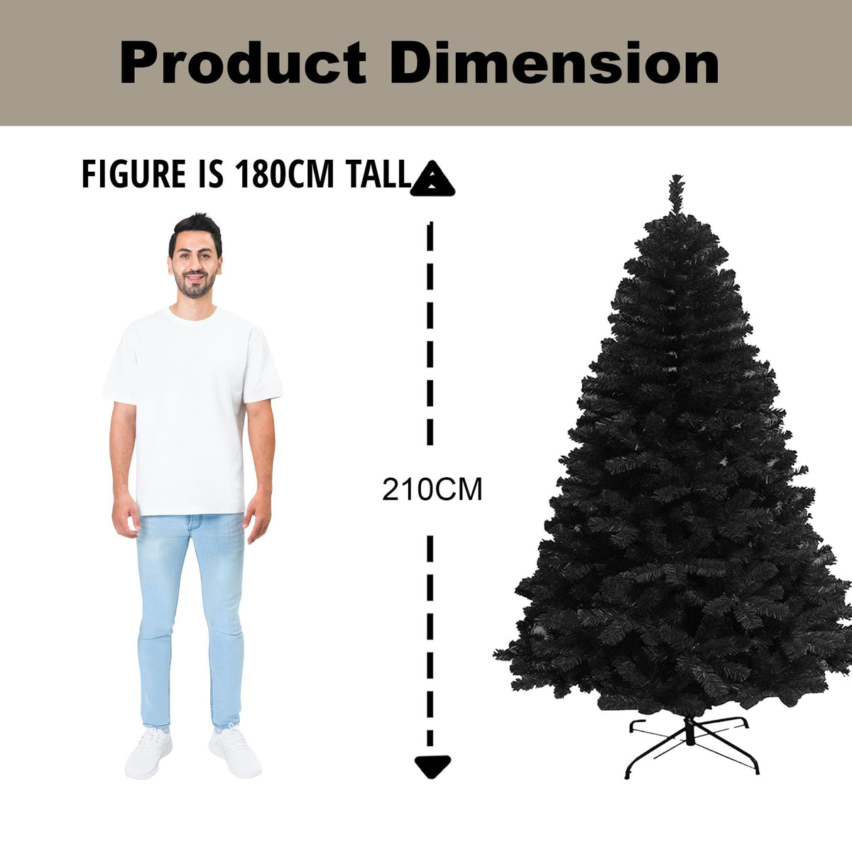 SHATCHI 6ft/1.8m Alaskan Pine Green Artificial Christmas Tree Bushy 550 Tips Xmas Home Decorationations Decorations