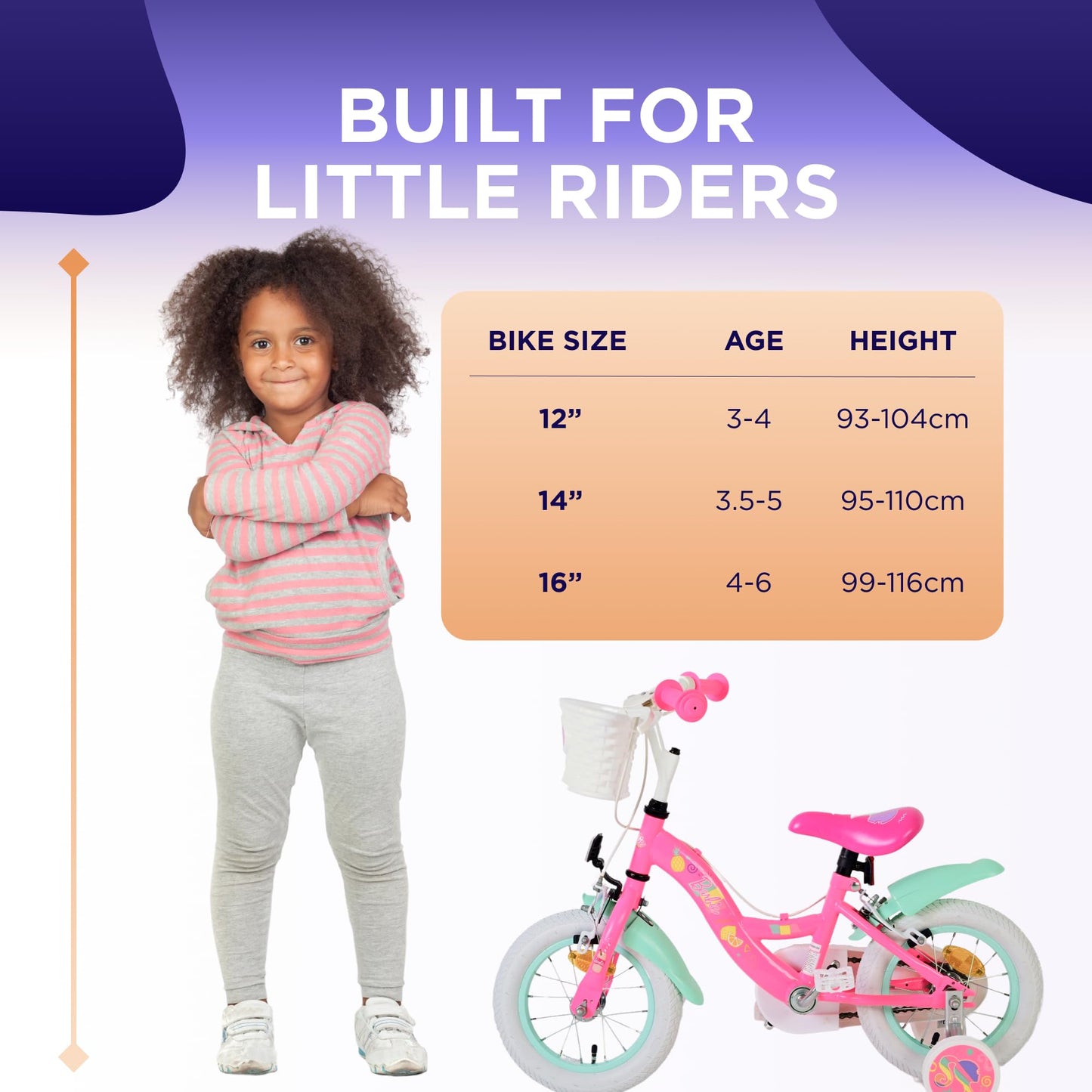 Volare Official Marvel Spider-Man Kids Bike 12" with Stabilisers — Ages 3-4