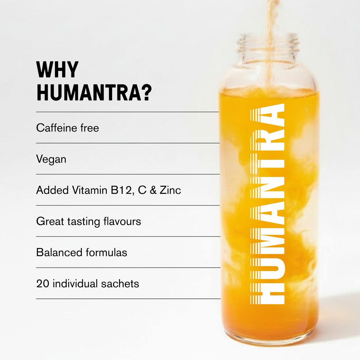 Humantra Electrolytes Powder Hydration Sachets - Himalayan Lime, 20ct
