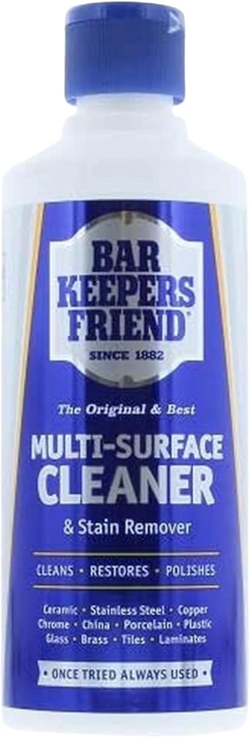 Bar Keepers Friend Original Stain Remover Powder 250g - Cleans, restores and polishes - Shifts limescale and soap scum - Suitable for a wide range of surfaces