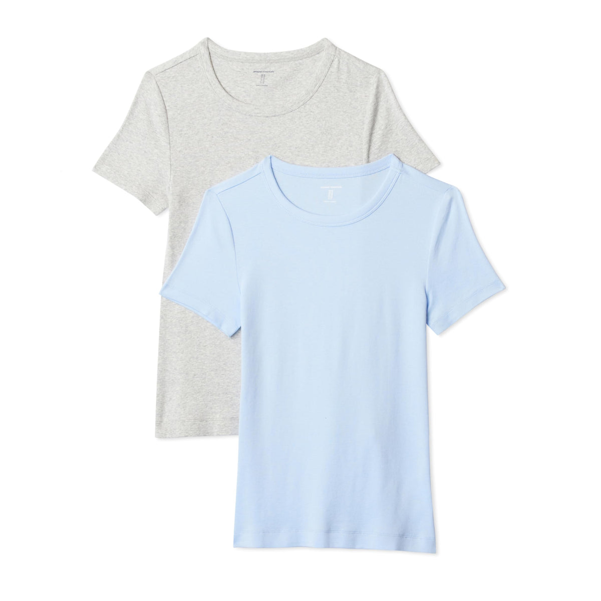 Amazon Essentials Women's Slim-Fit Short-Sleeve Crewneck T-Shirt, Pack of 2