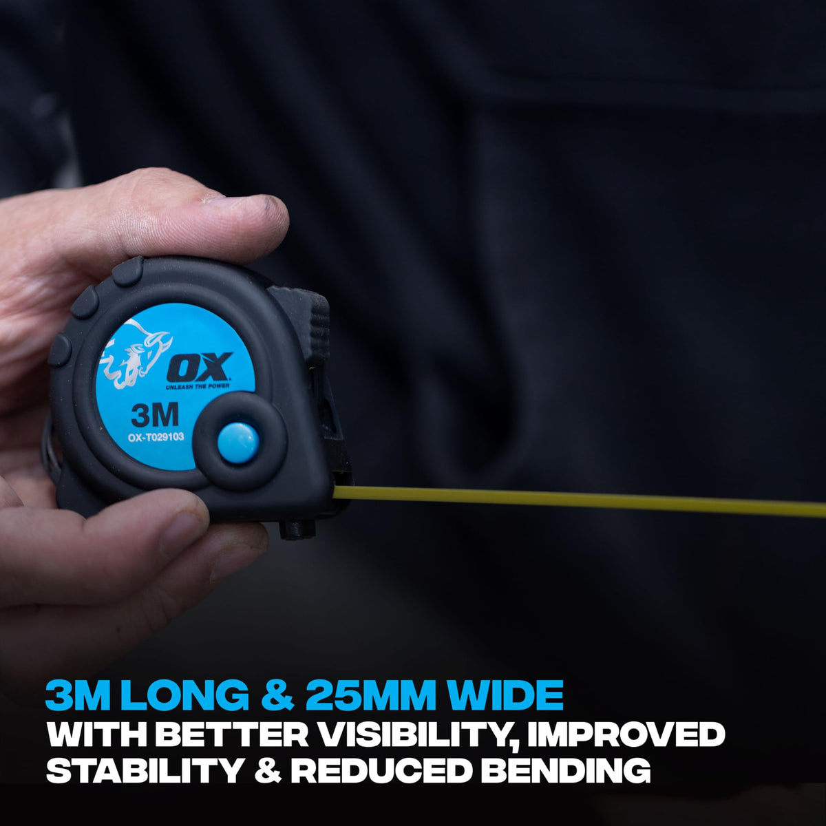 OX Trade 8m Tape Measure Twinpack - Metric & Imperial, Nylon Coated Blade