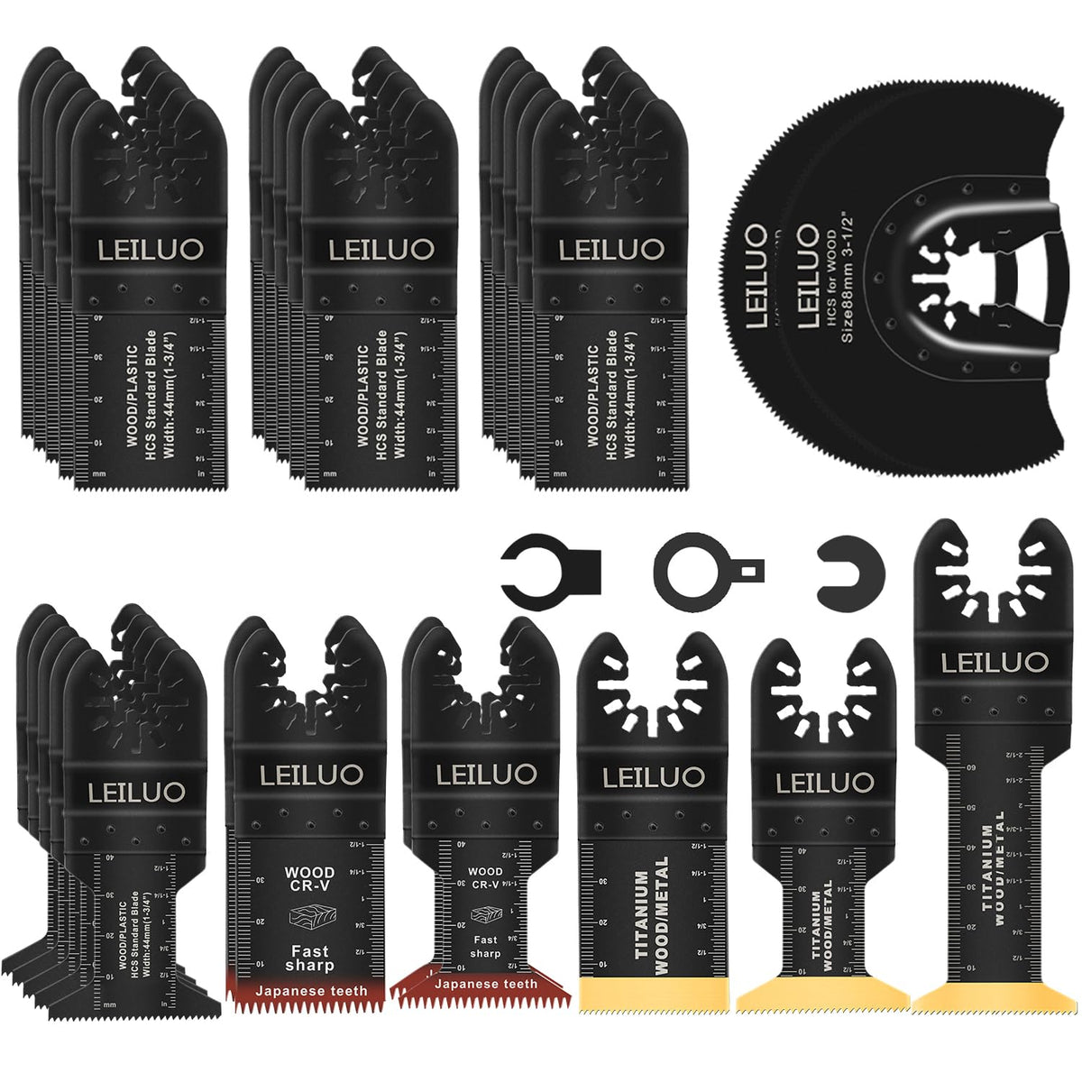 LEILUO 6Pcs Multitool Hook Blade, Multi Tool Hook Knife Blade Set