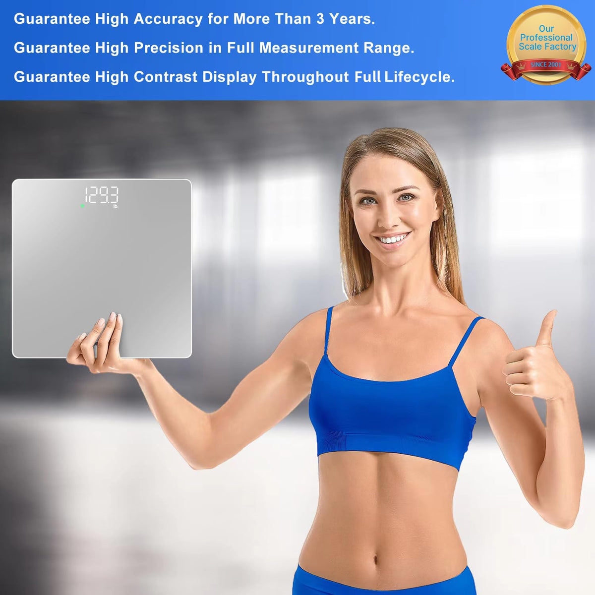 Homebuds Bathroom Scales for Body Weight 28st/400lb High Precision in 0.1lb