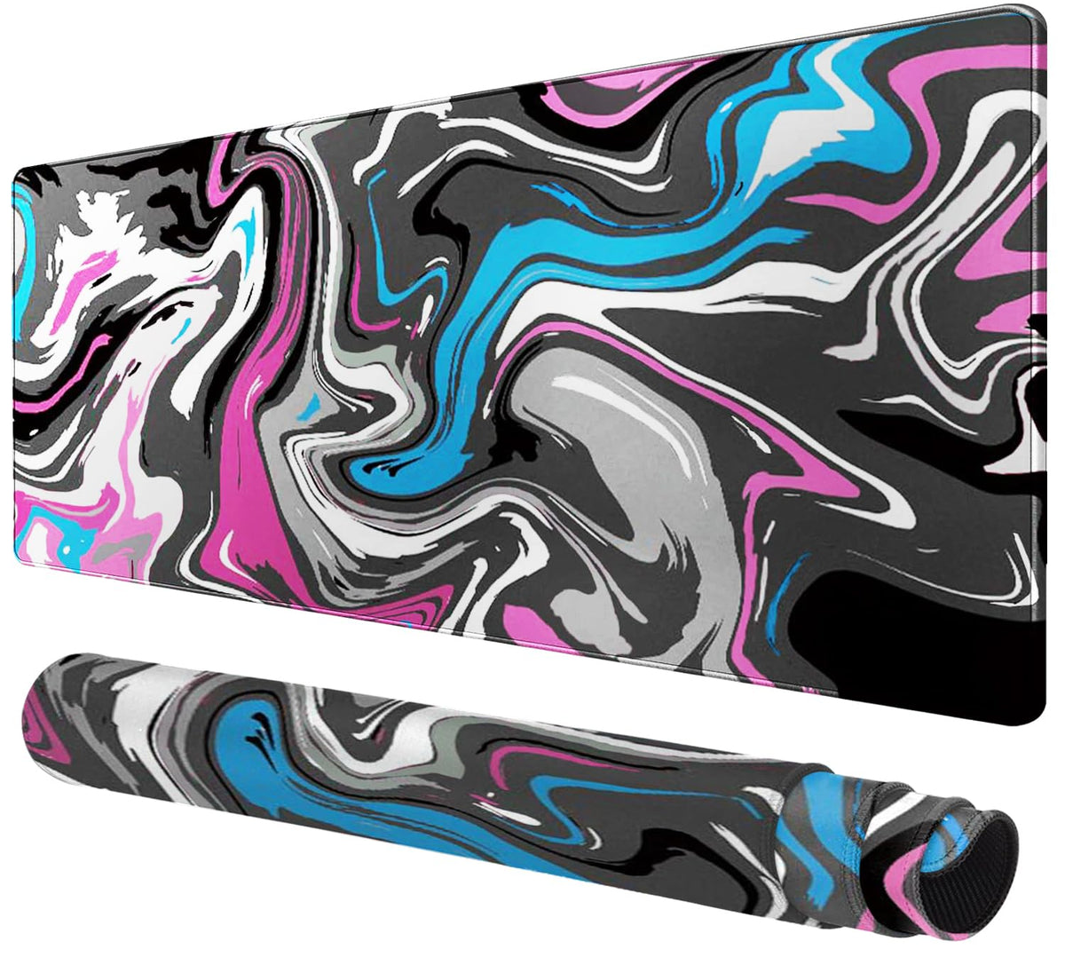 Rcege Large Gaming Mouse Pad Extended Desk Mat with Non Slip Stitched Edge
