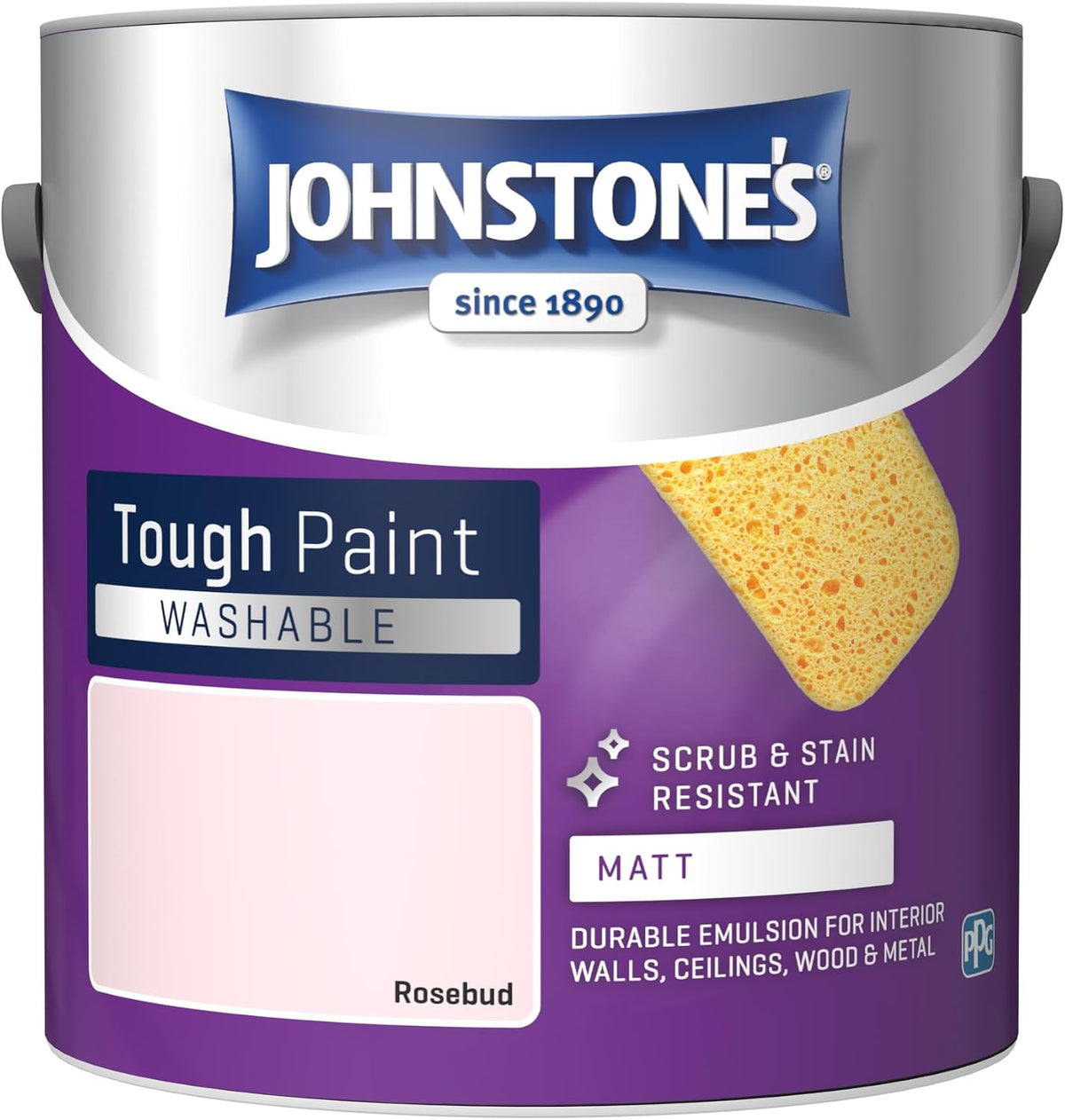 Johnstone's - Washable Matt Wall & Ceiling Paint - Rosebud - 2.5L